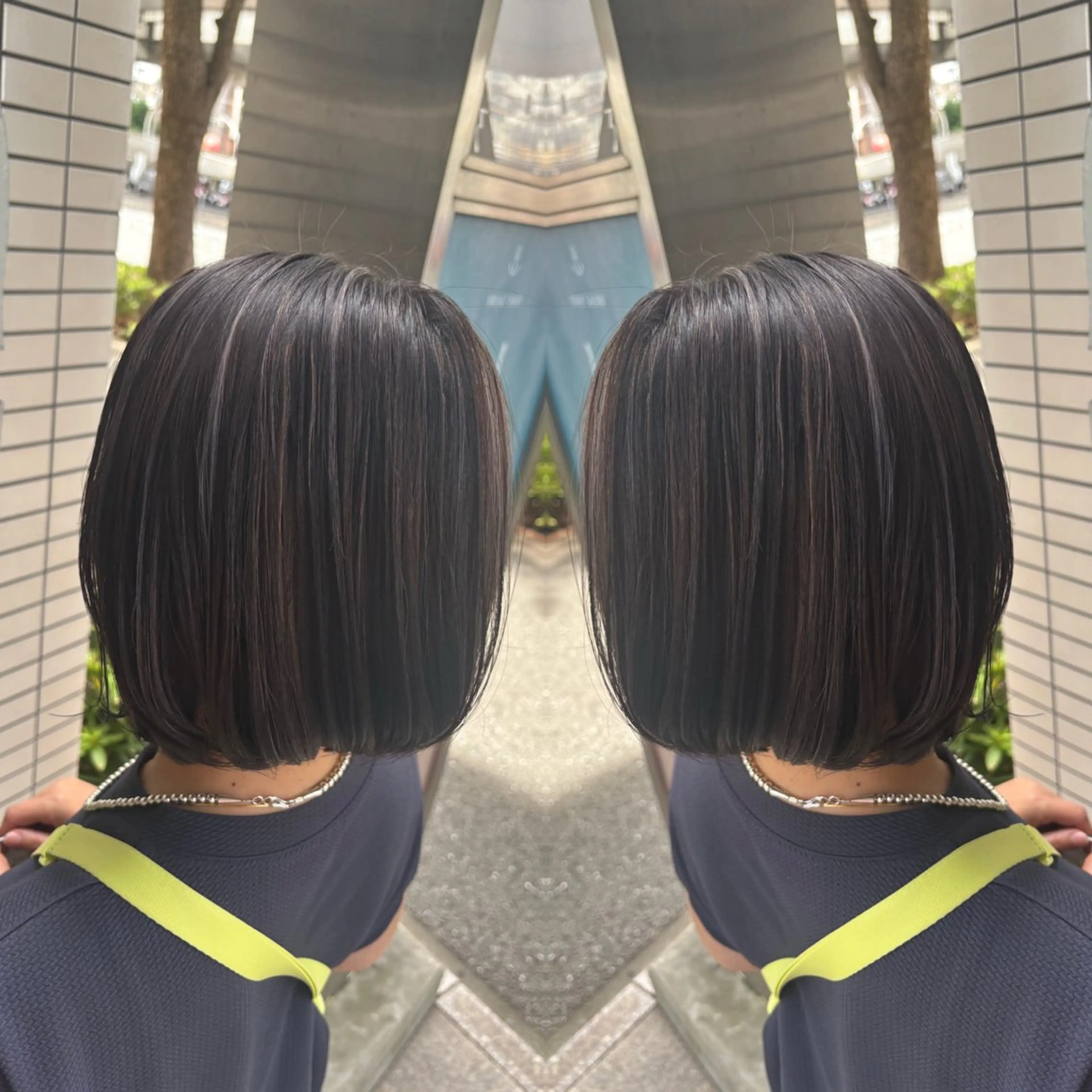 ショート カラー ヘアカラー トリートメント 💎ハイトーン/艶 カラー モエカ💎のヘアスタイル