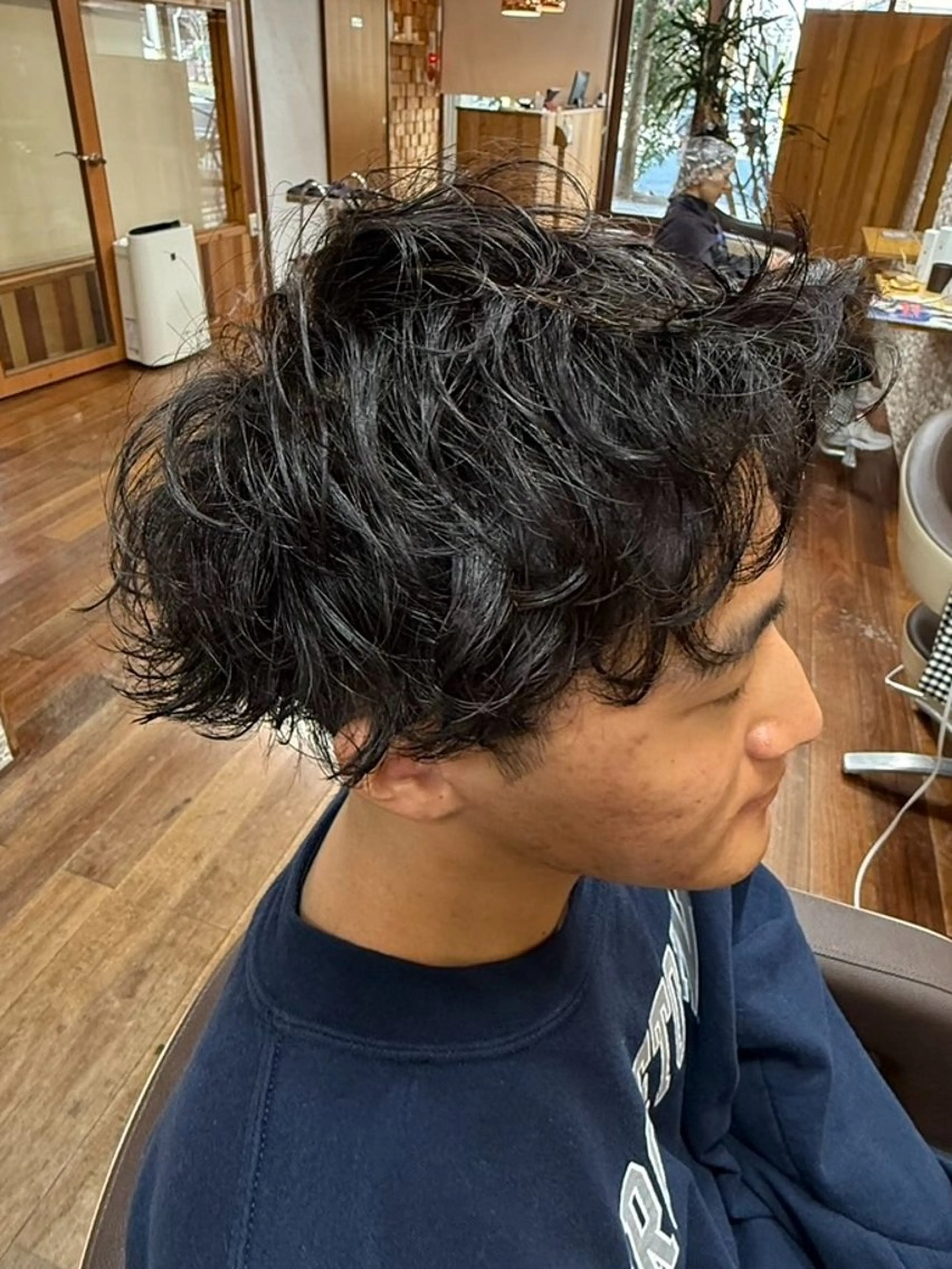 ロング パーマ カット パーマ よしかわ あいか/京都美容室のヘアスタイル