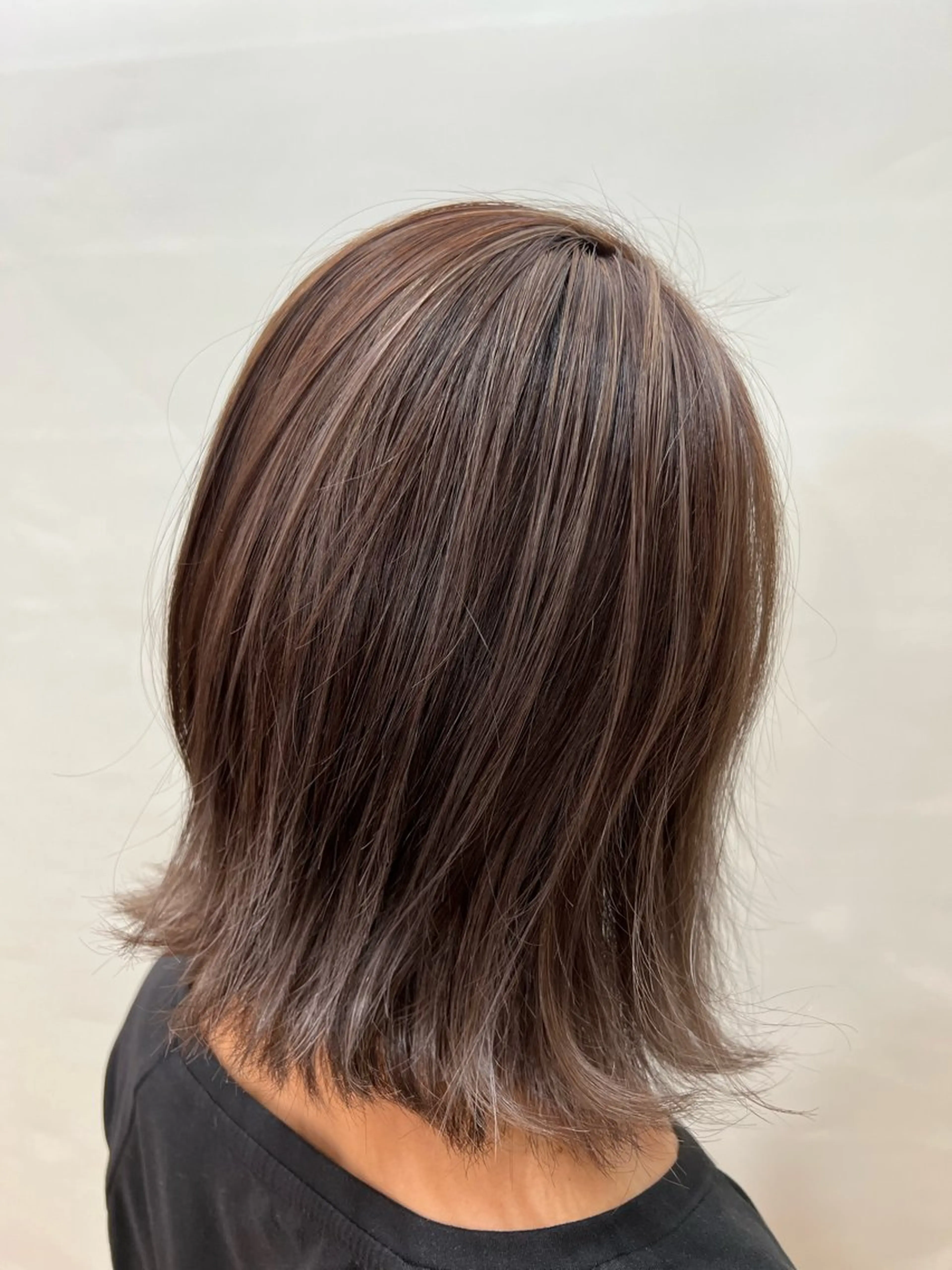 セミロング カラー ハイライトカラー ハイライト カットモデル募集中 大塚春翔のヘアスタイル