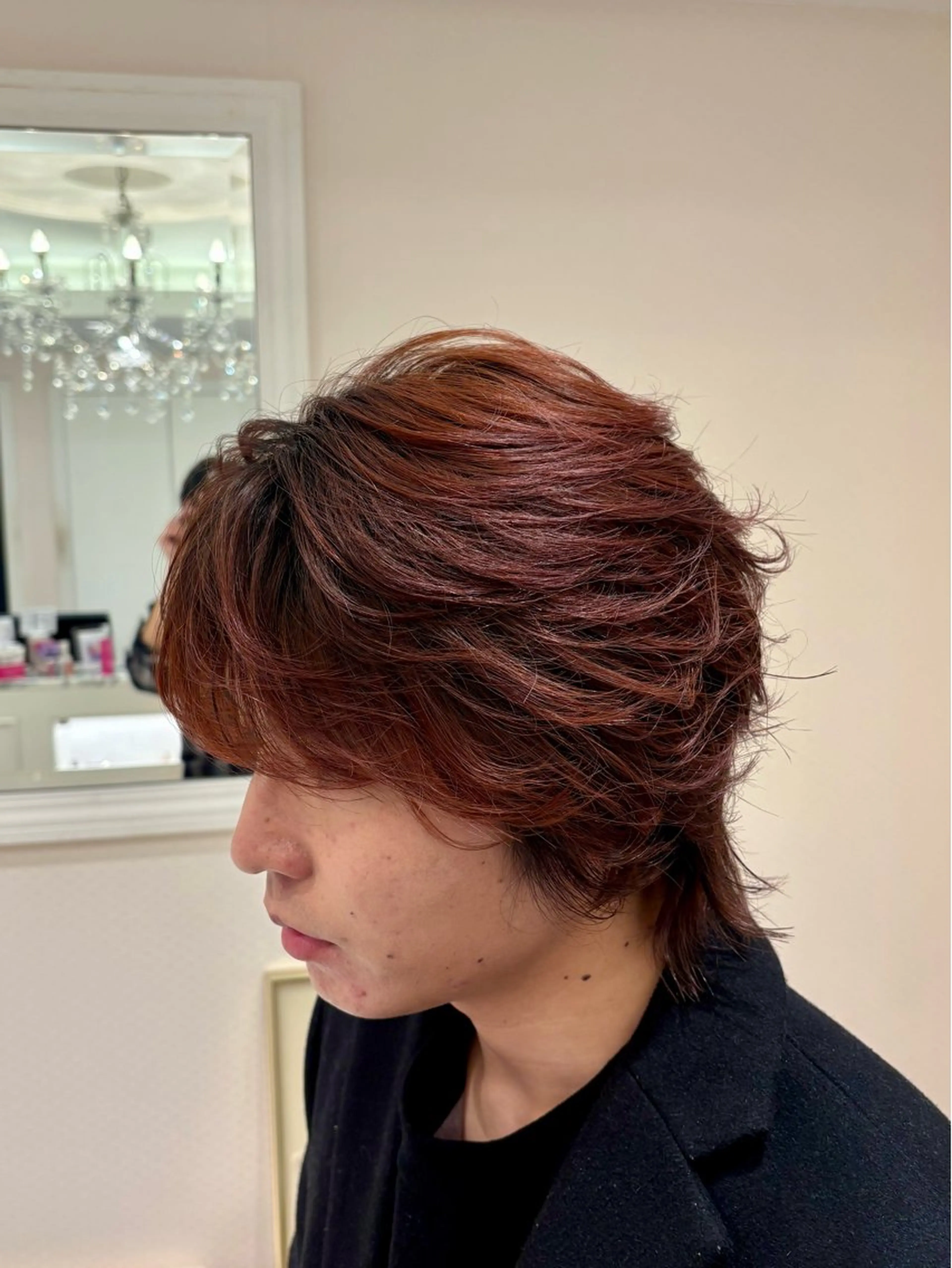 メンズ メンズウルフカット ウルフカット カット 石山 海斗のヘアスタイル