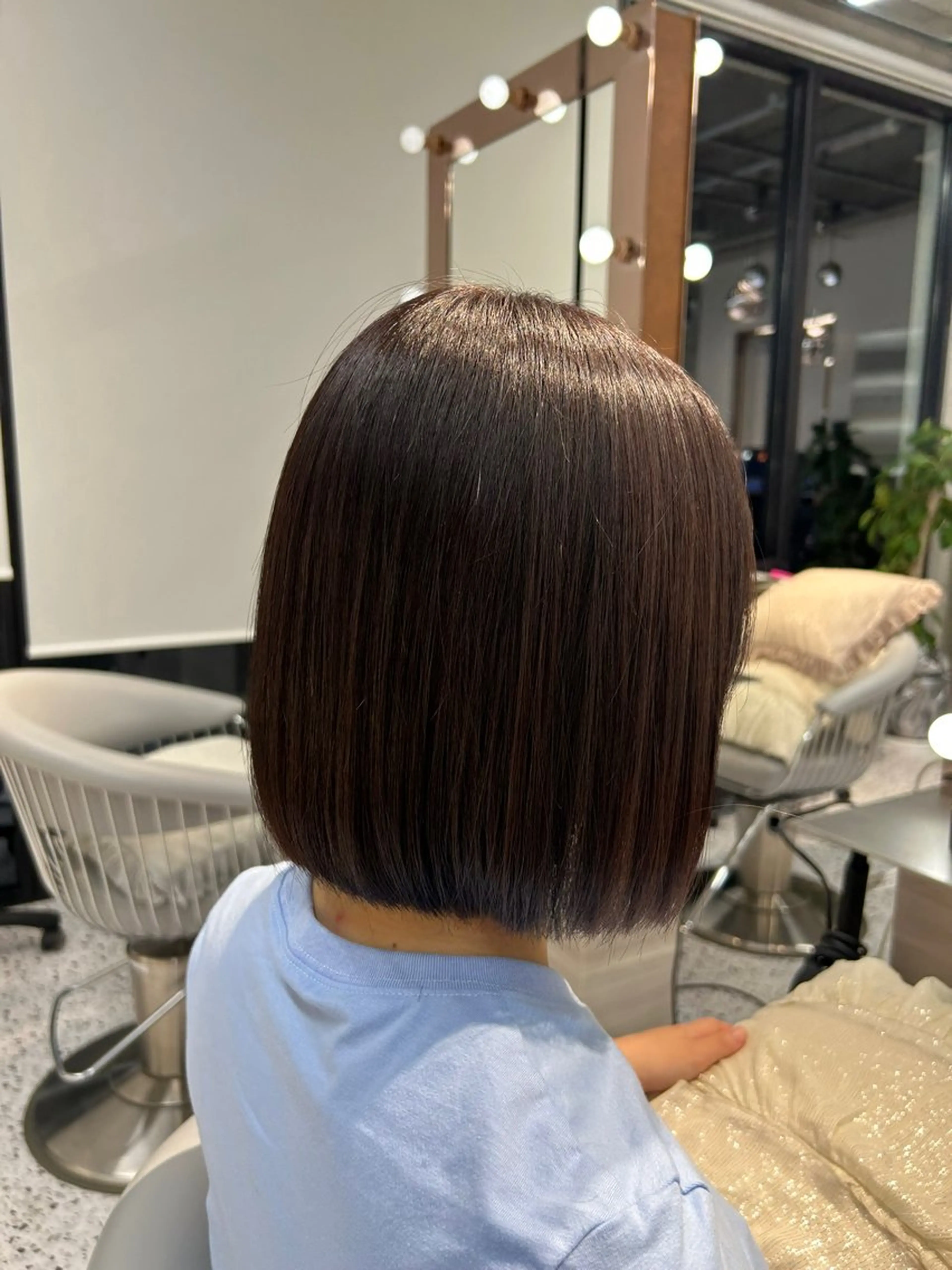 ミディアム カラー 切りっぱなしボブ ボブレイヤー アッシュ アッシュブラウン ベージュカラー ボブ/髪質改善 jionのヘアスタイル