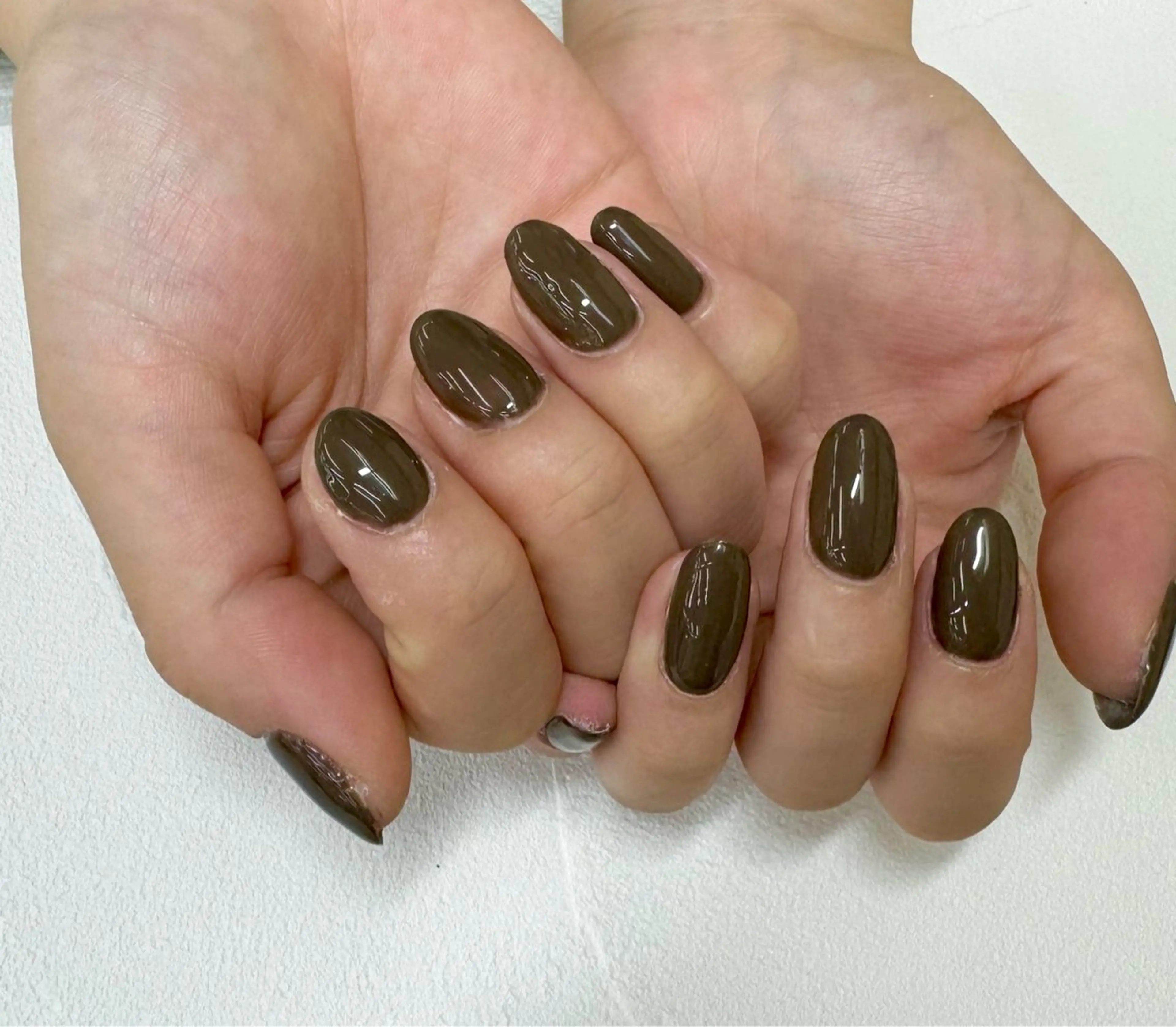 ネイル ブラウン Luz de Amberのネイルデザイン
