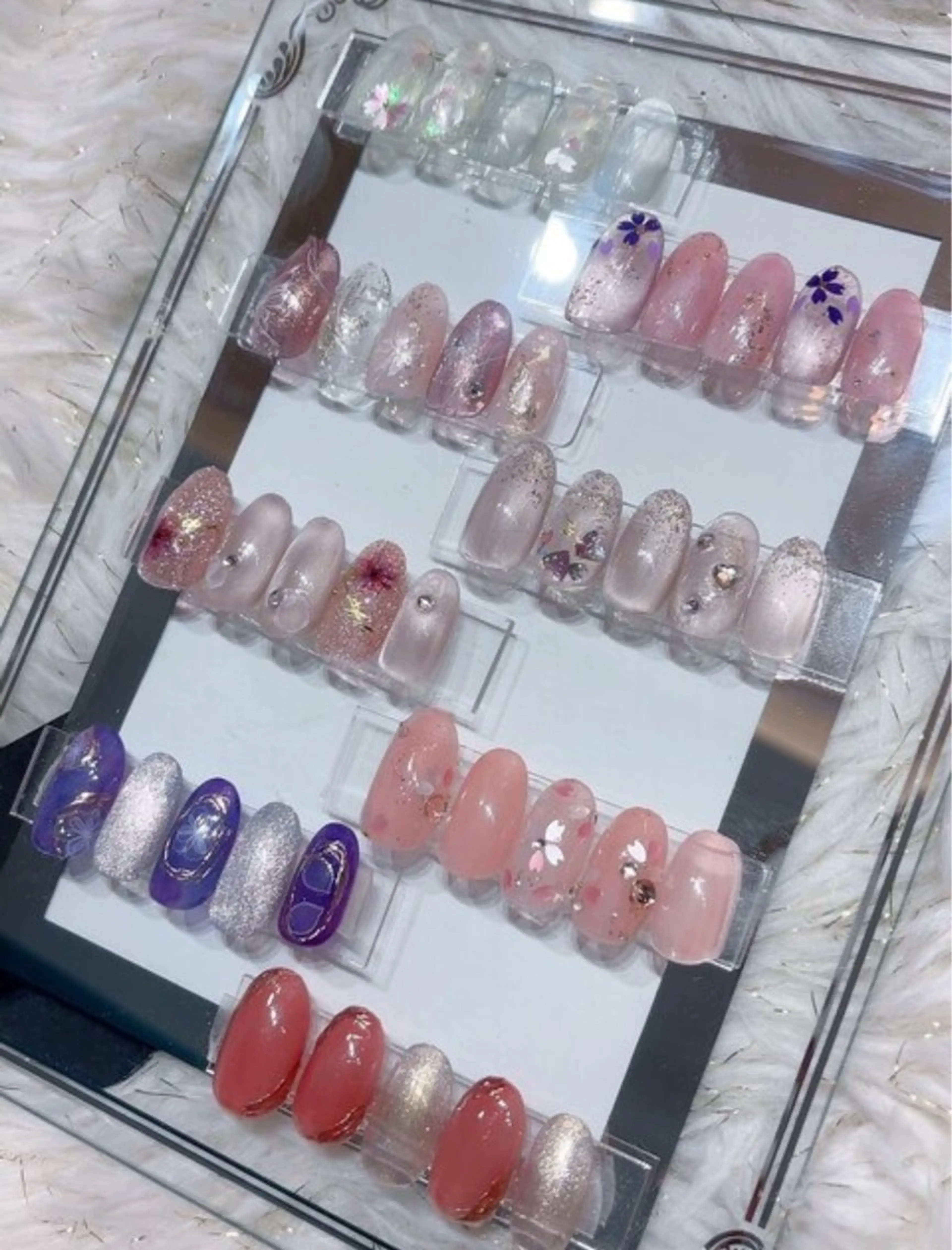 ネイル 春ネイル salon de Tiara 碧のネイルデザイン