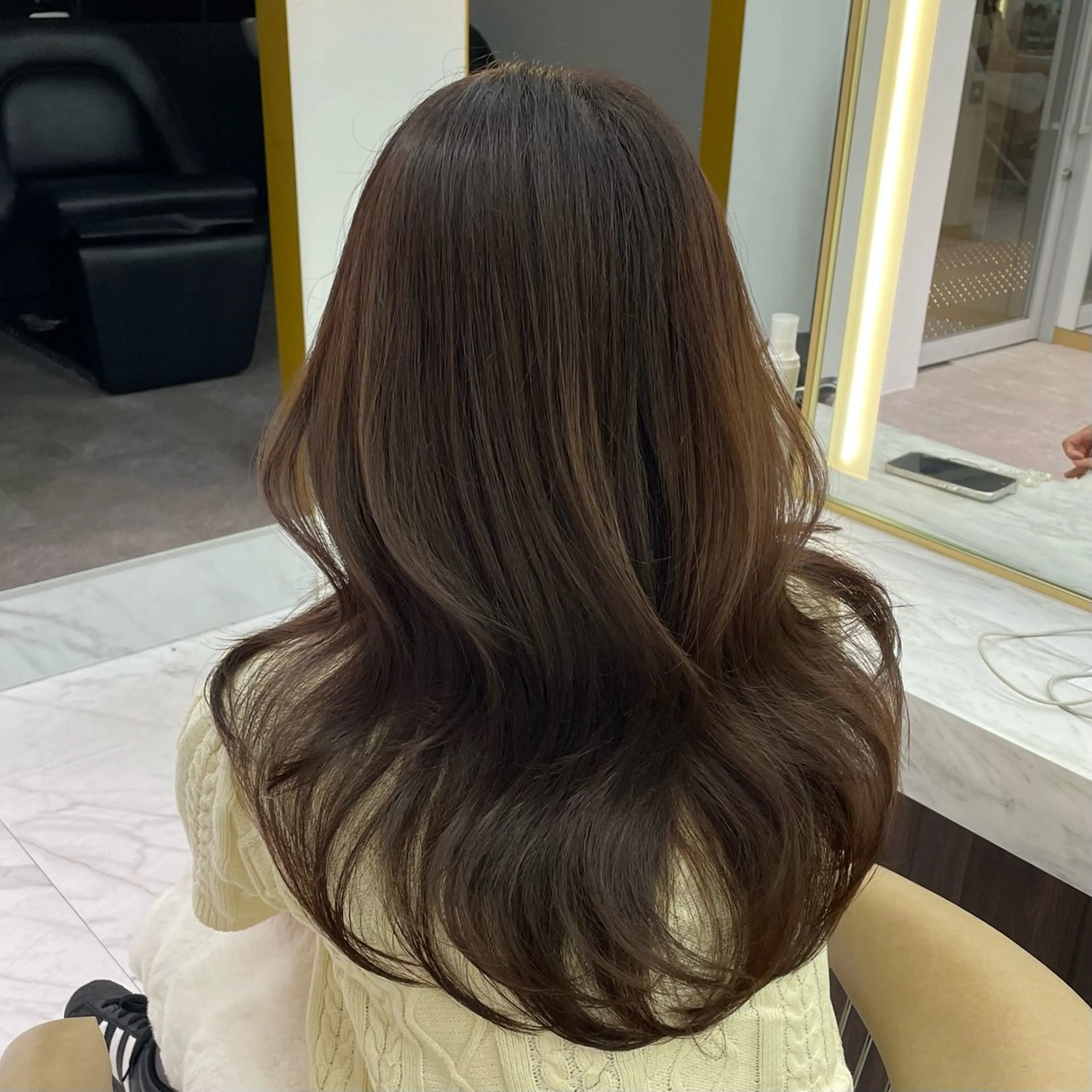 セミロング SOYON ayaのヘアスタイル