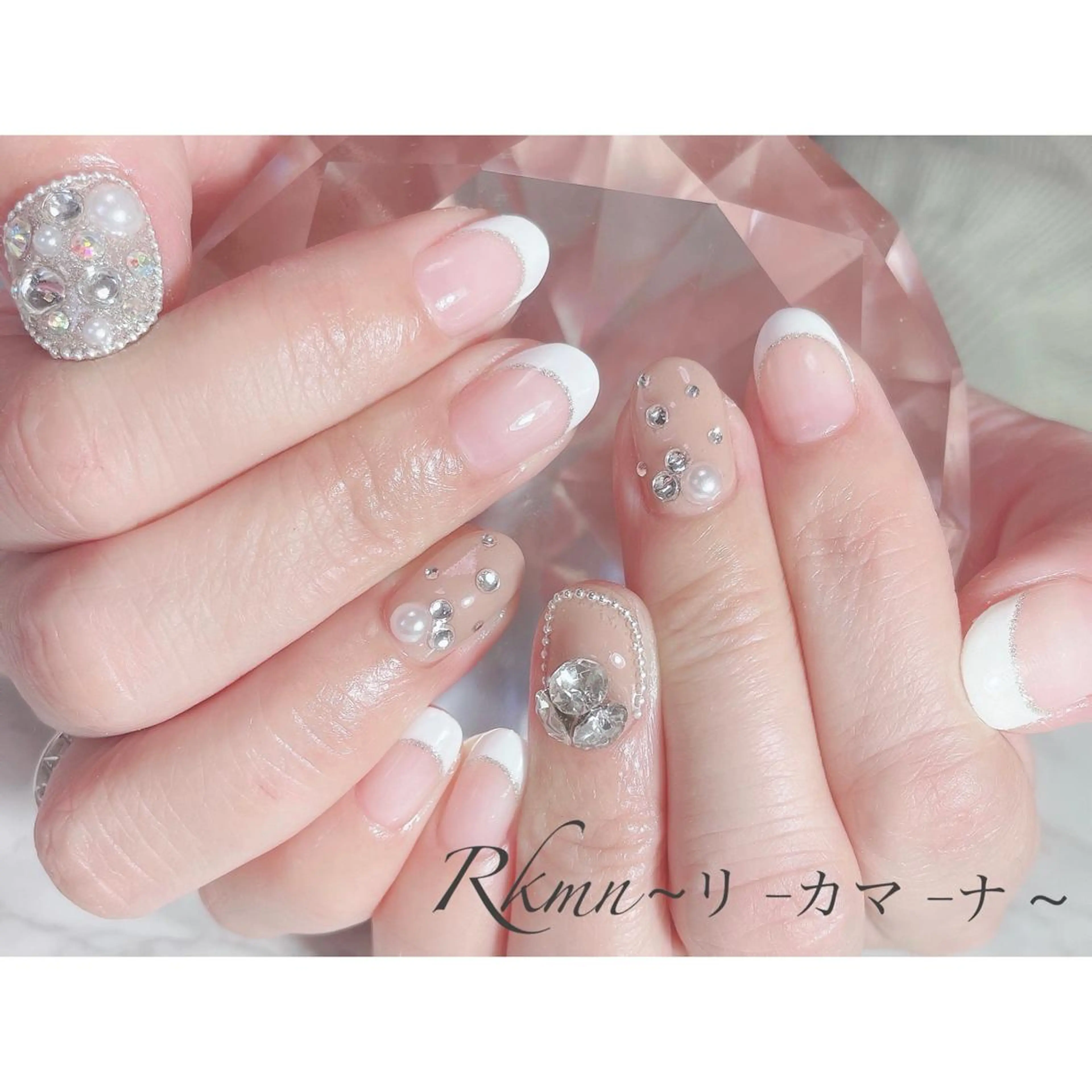 ネイル アートネイル フレンチネイル ジェルネイル グラデーション シンプルネイル ハンドネイル フットネイル ハンドケア Rkmn ~リ-カマ-ナ~のネイルデザイン