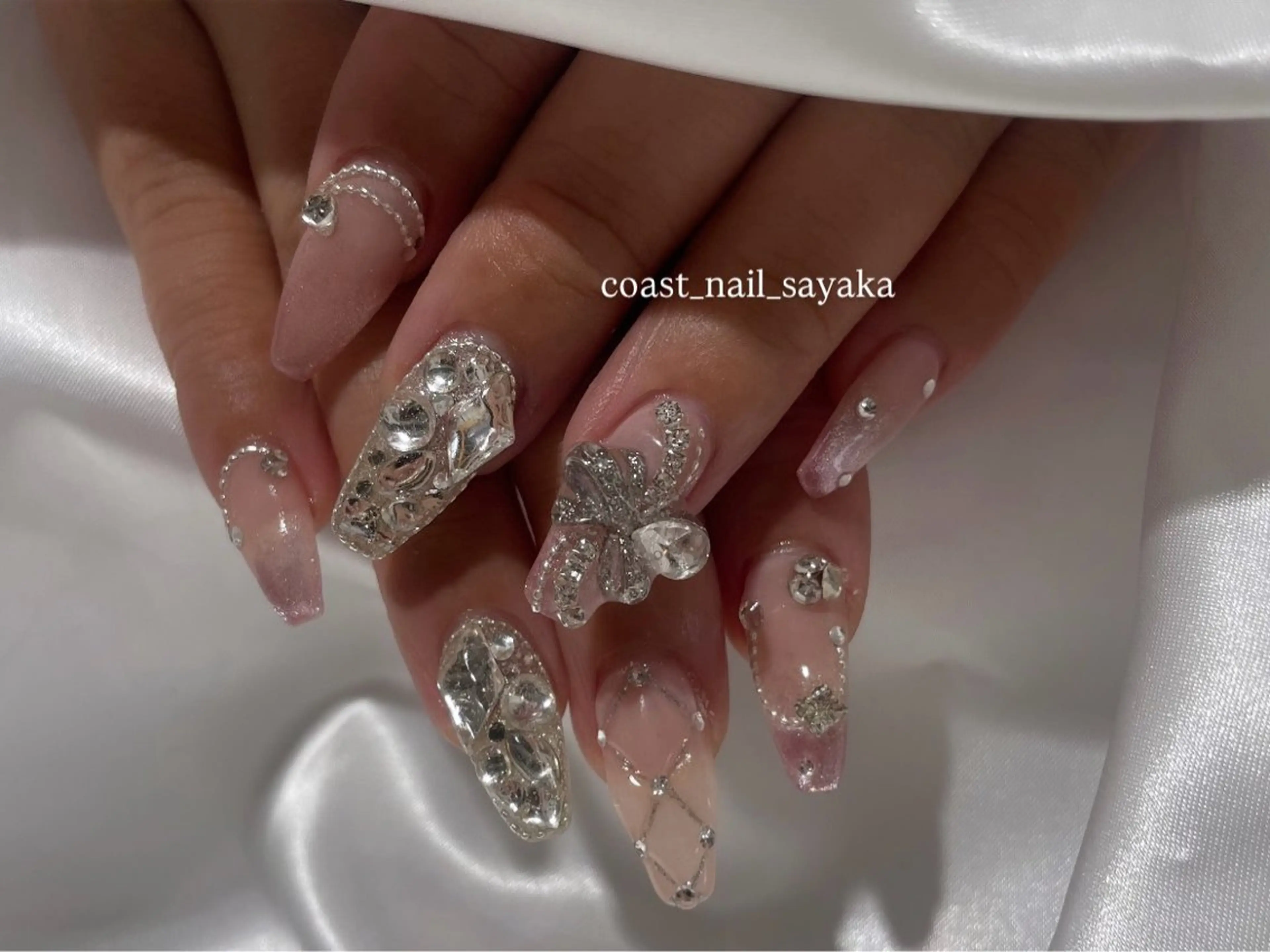 ネイル ハンドネイル HOSHI ⭐️辻堂 /藤沢ガーリーネイルのネイルデザイン