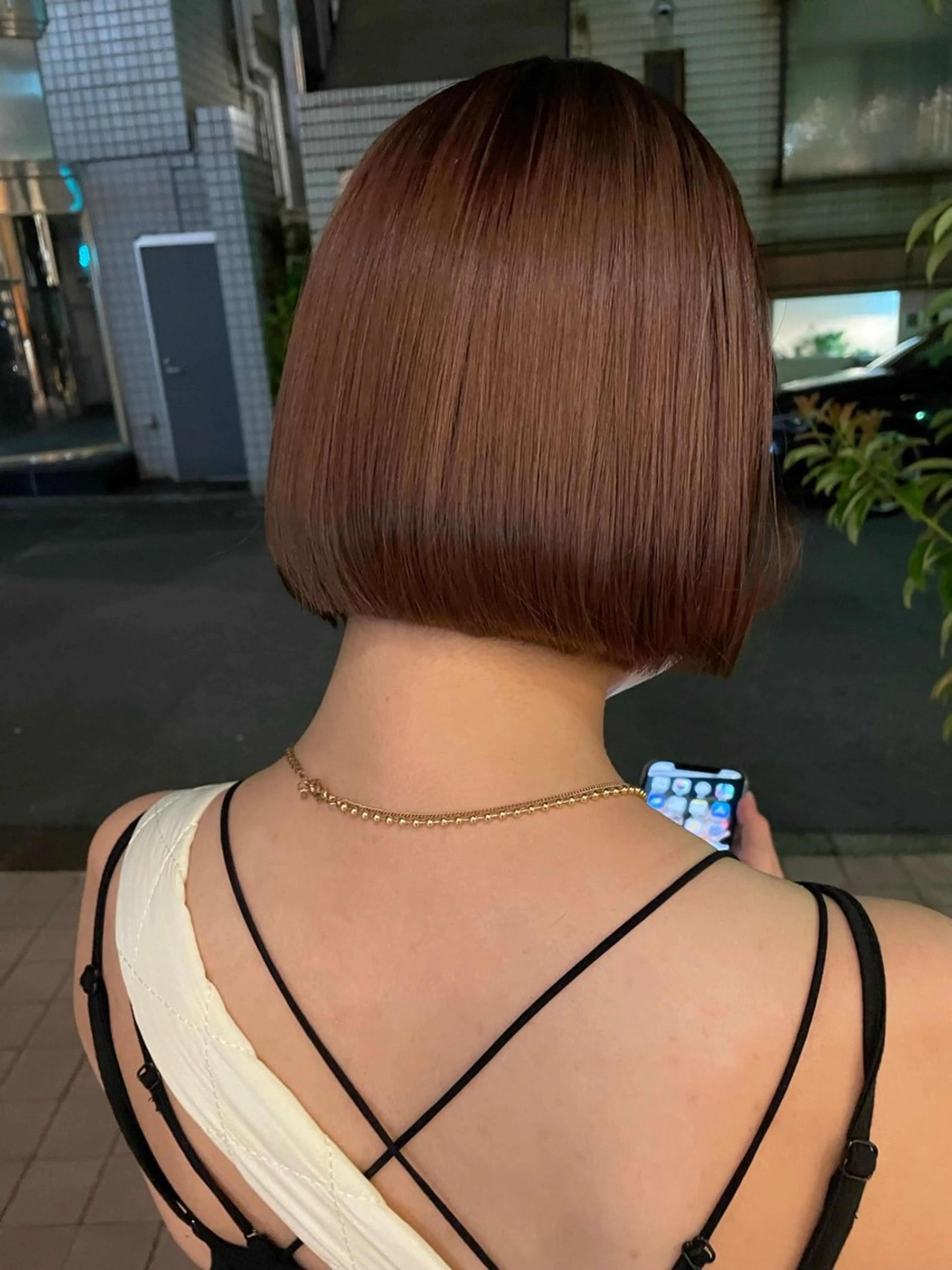 カラー ブラウンカラー ボブ カット ヘアカラー Qin shaire salon 原宿所属・🌿パーマ/ボブ/ レイヤー/Mikiのヘアスタイル