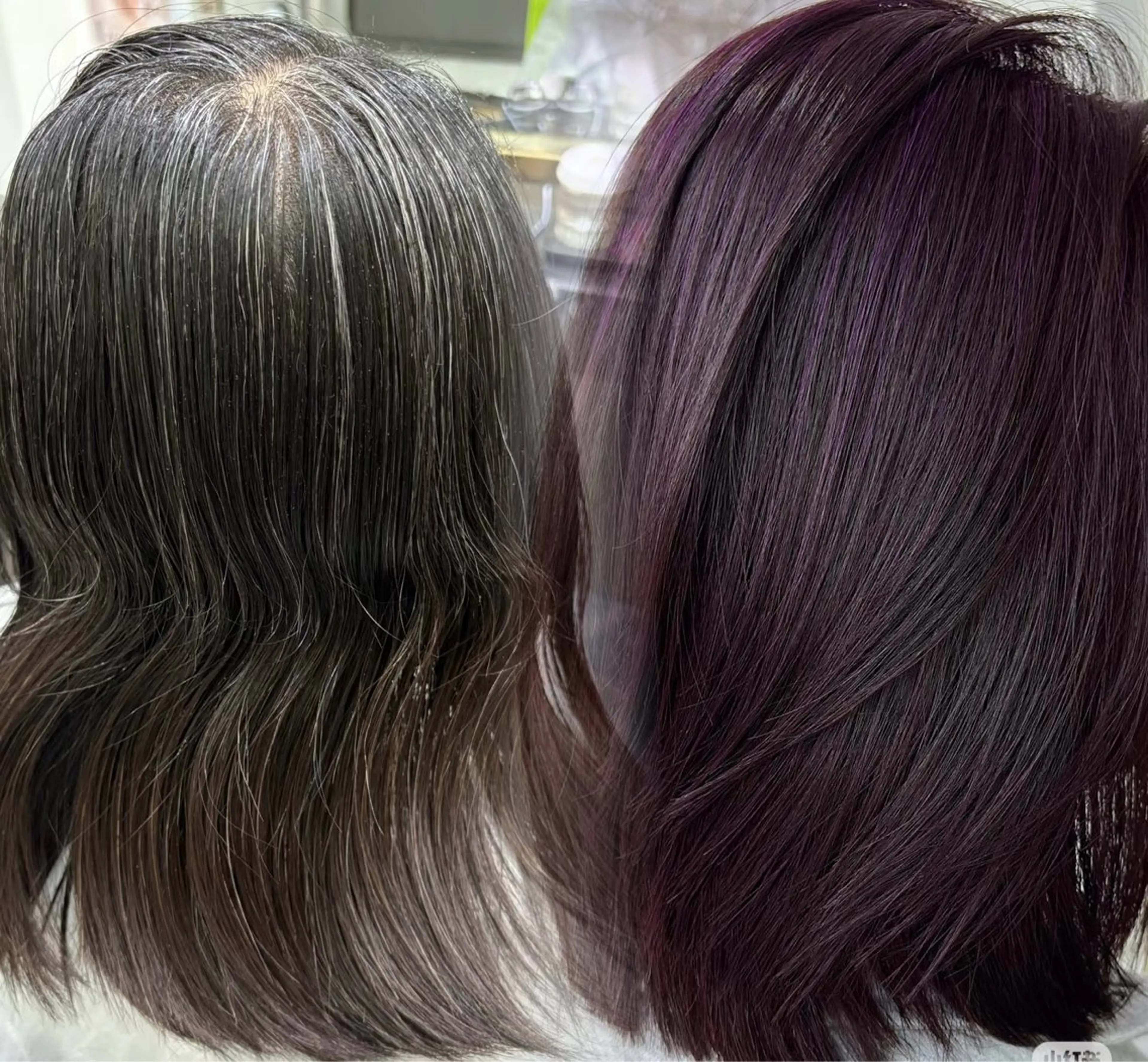 セミロング カラー ヘアアレンジ GLanz 朱蒙のヘアスタイル