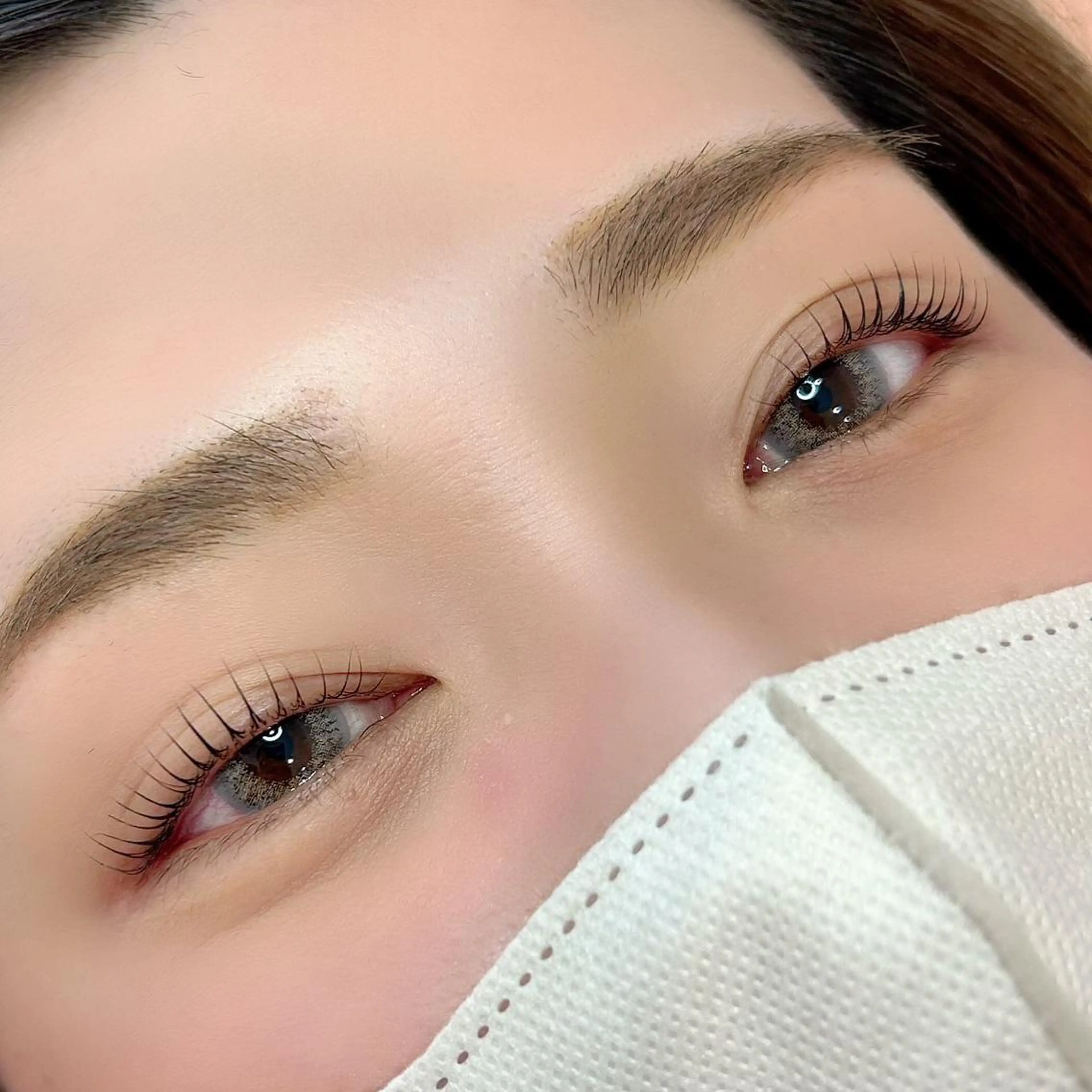 ショート ヘアアレンジ マツエク・マツパ ショートボブ パリジェンヌラッシュリフト まつげパーマ 一重×まつ毛パーマ ボブ 村岡 芽衣のヘアスタイル