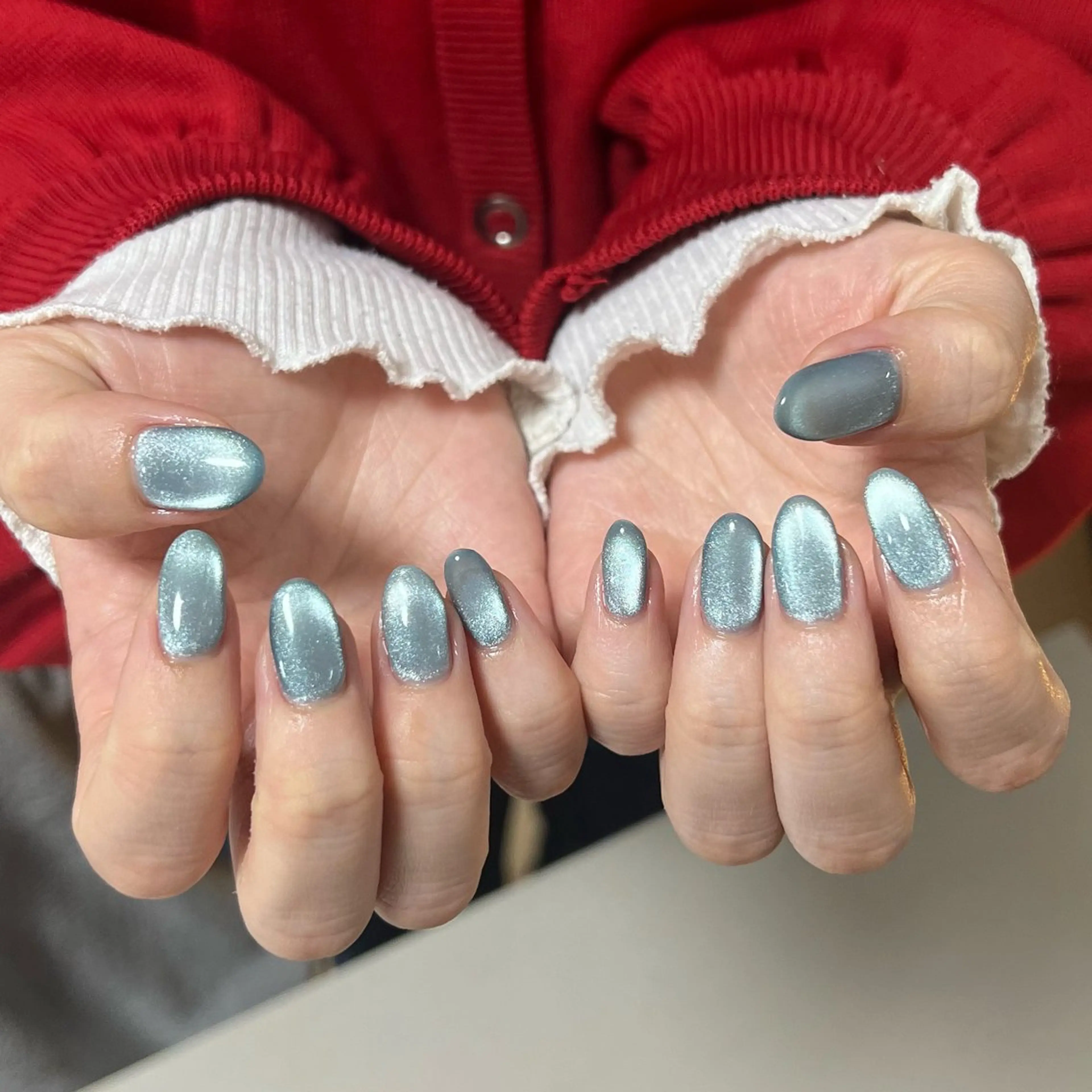 ネイル 氷ネイル・うるうるネイル マグネットネイル Momoka ネイリスト福岡/薬院のネイルデザイン