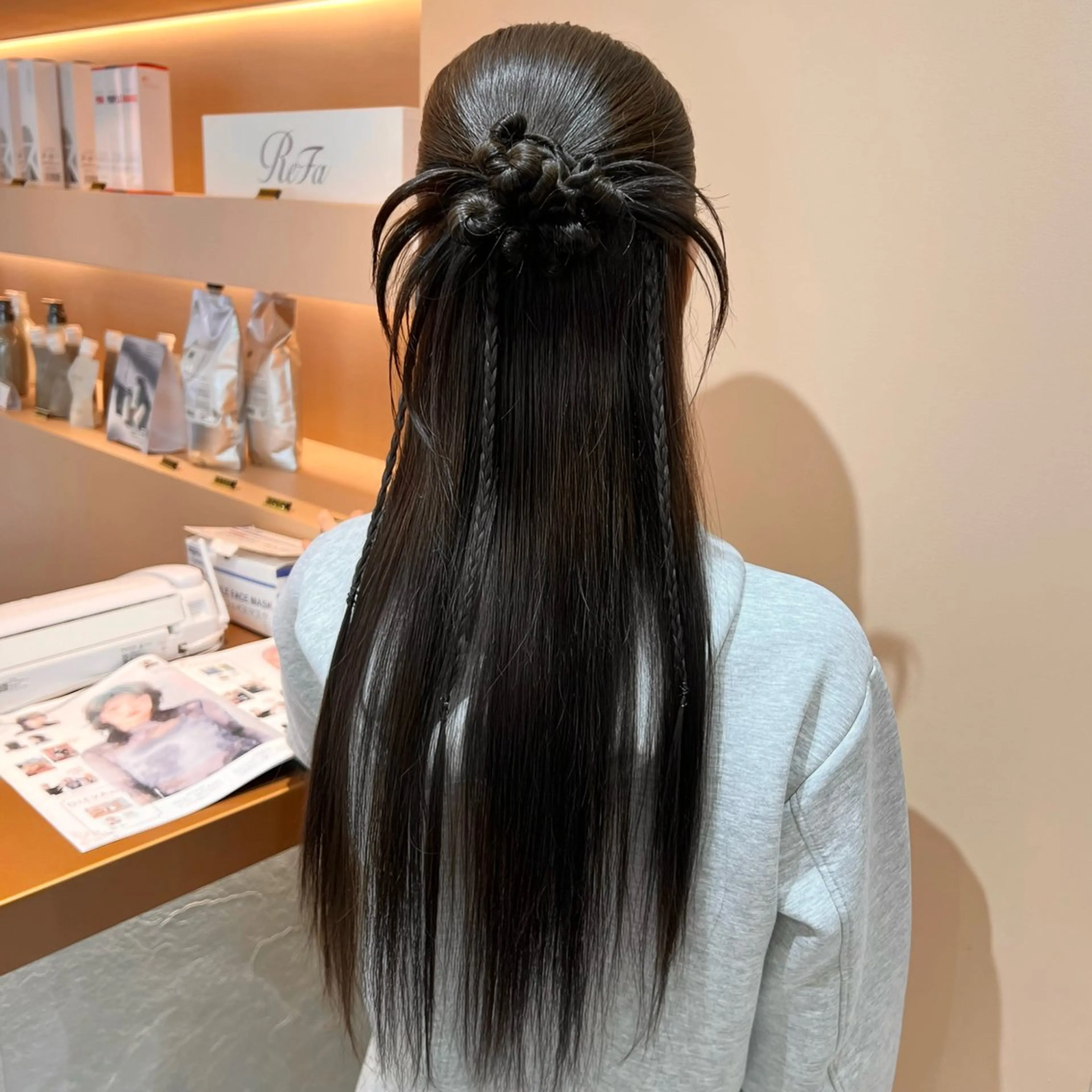 ロング ヘアアレンジ ヘアセット ✨カチモリ✨レイヤー 韓国ヘア🇰🇷ゆいのヘアスタイル