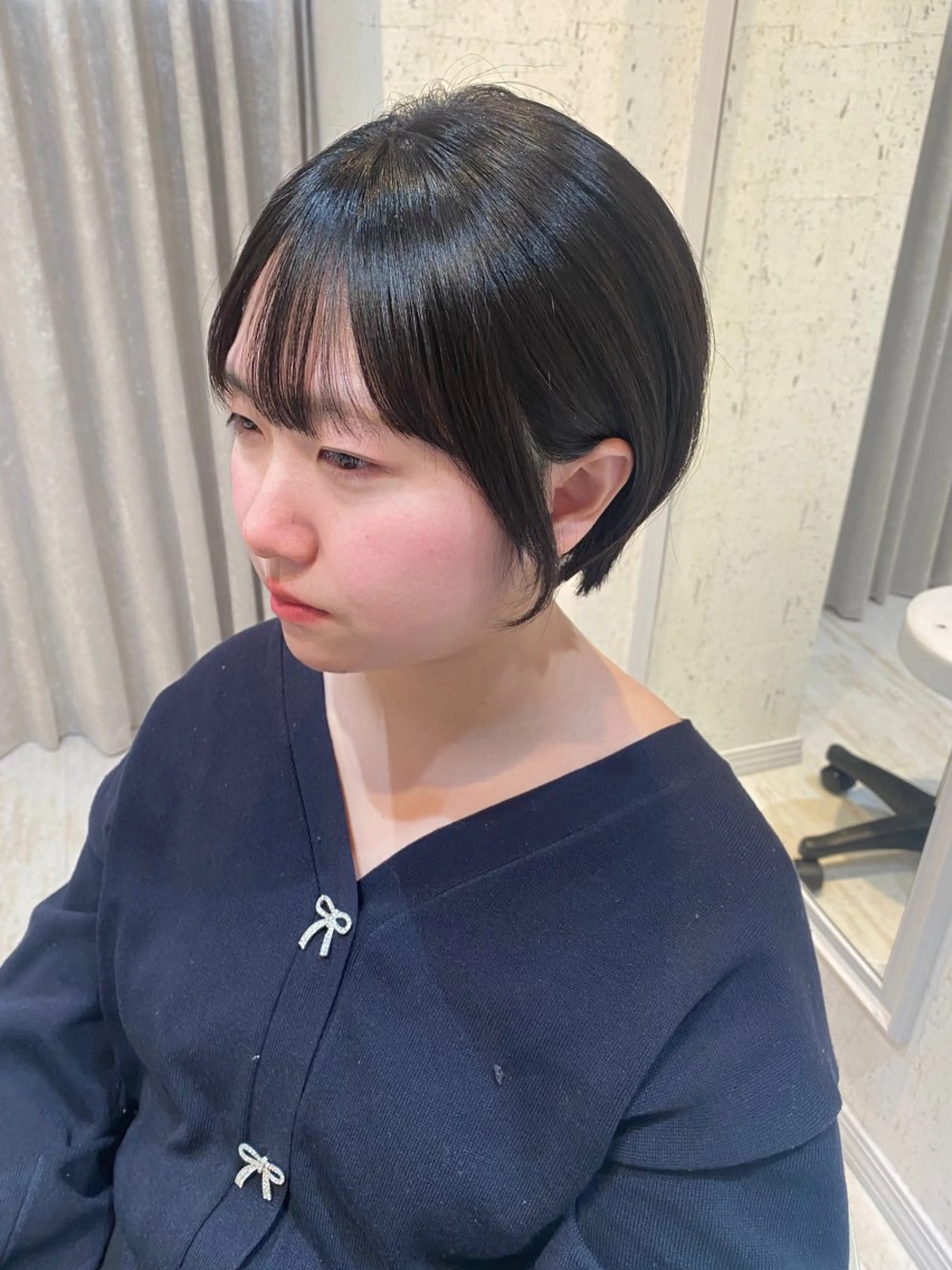 ショート カラー パーマ 縮毛矯正 カット ヘアカラー 縮毛矯正 トリートメント mai / linoah˚✧のヘアスタイル