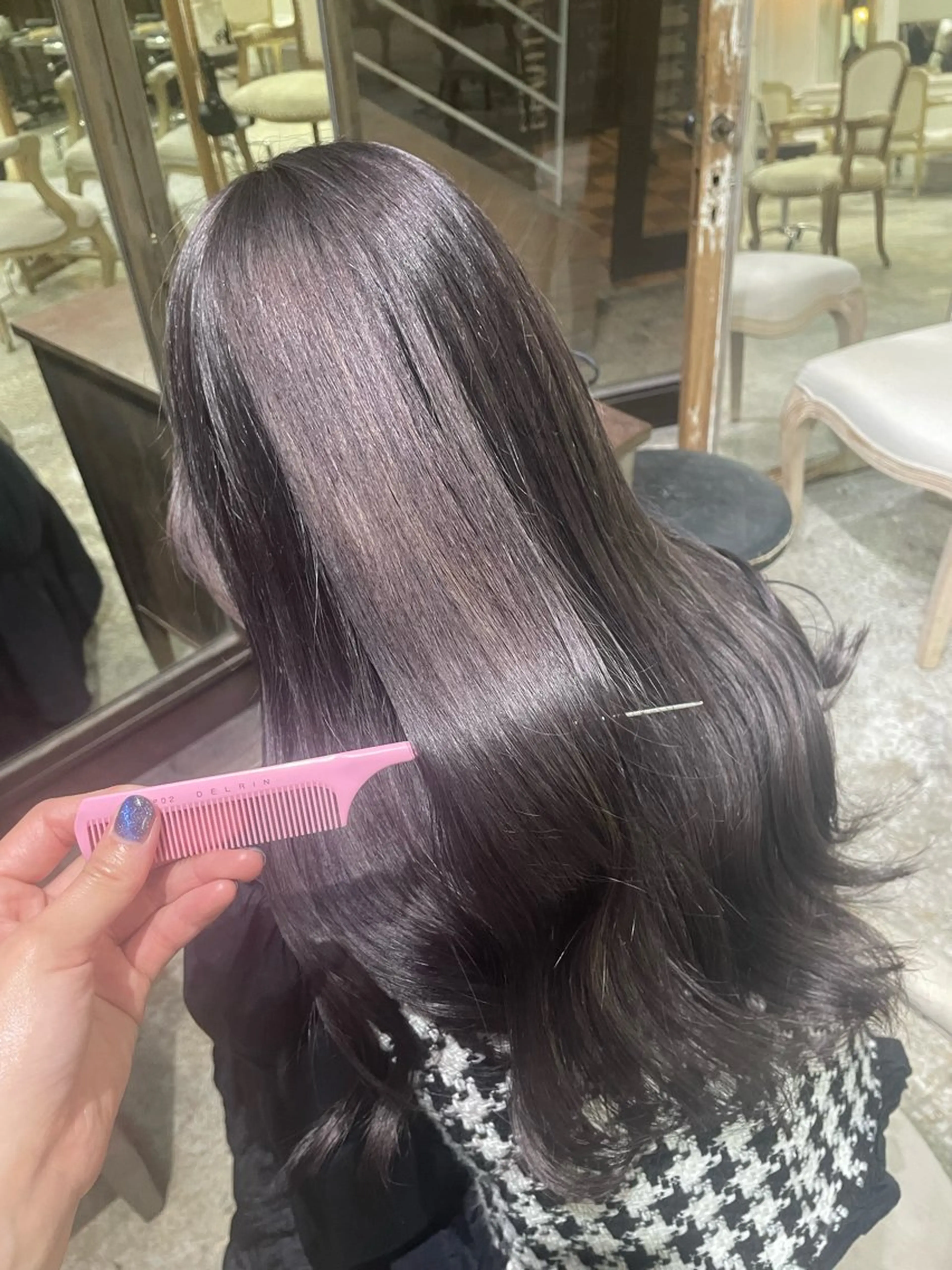 ロング カラー パープルカラー 💕ハイトーン/ダメ ージ特化/MAO💕のヘアスタイル