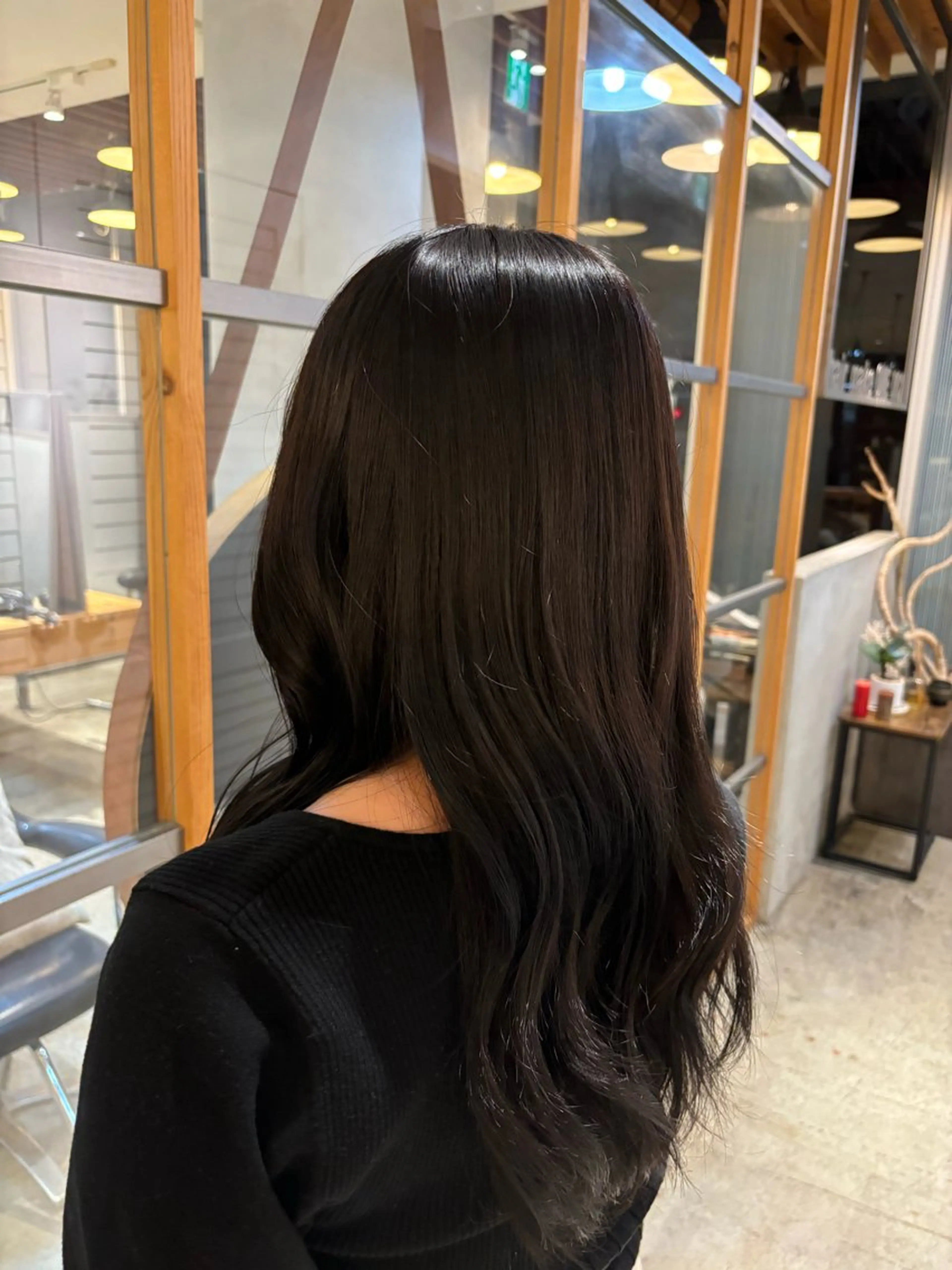 ロング カラー ディープラベンダー ラベンダーカラー 辻 愛麗のヘアスタイル