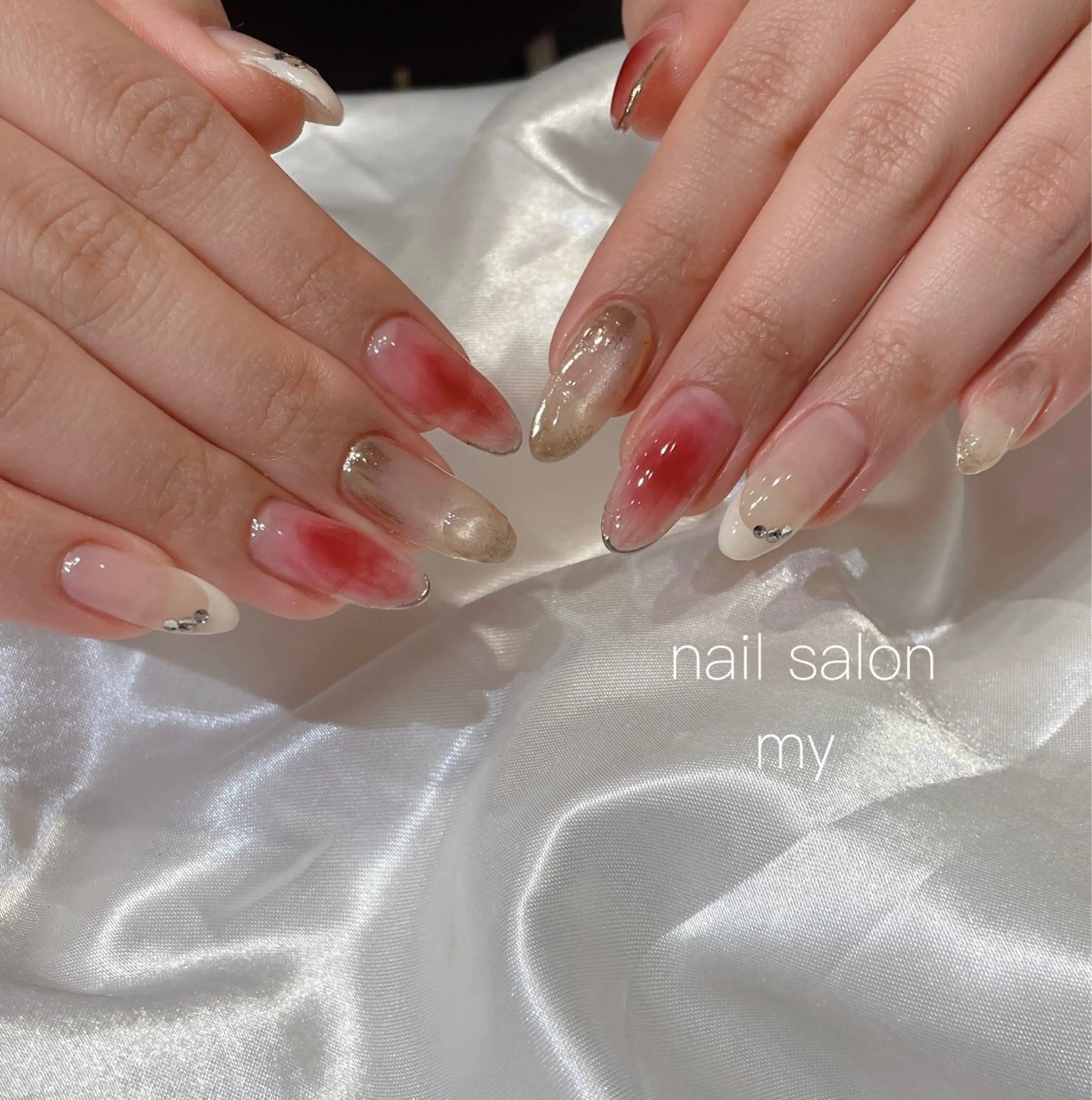 ネイル ジェルネイル 韓国ネイル マグネットネイル ニュアンスネイル パラジェル ハンドネイル Nail salon MY所属・NailSalon MYのネイルデザイン