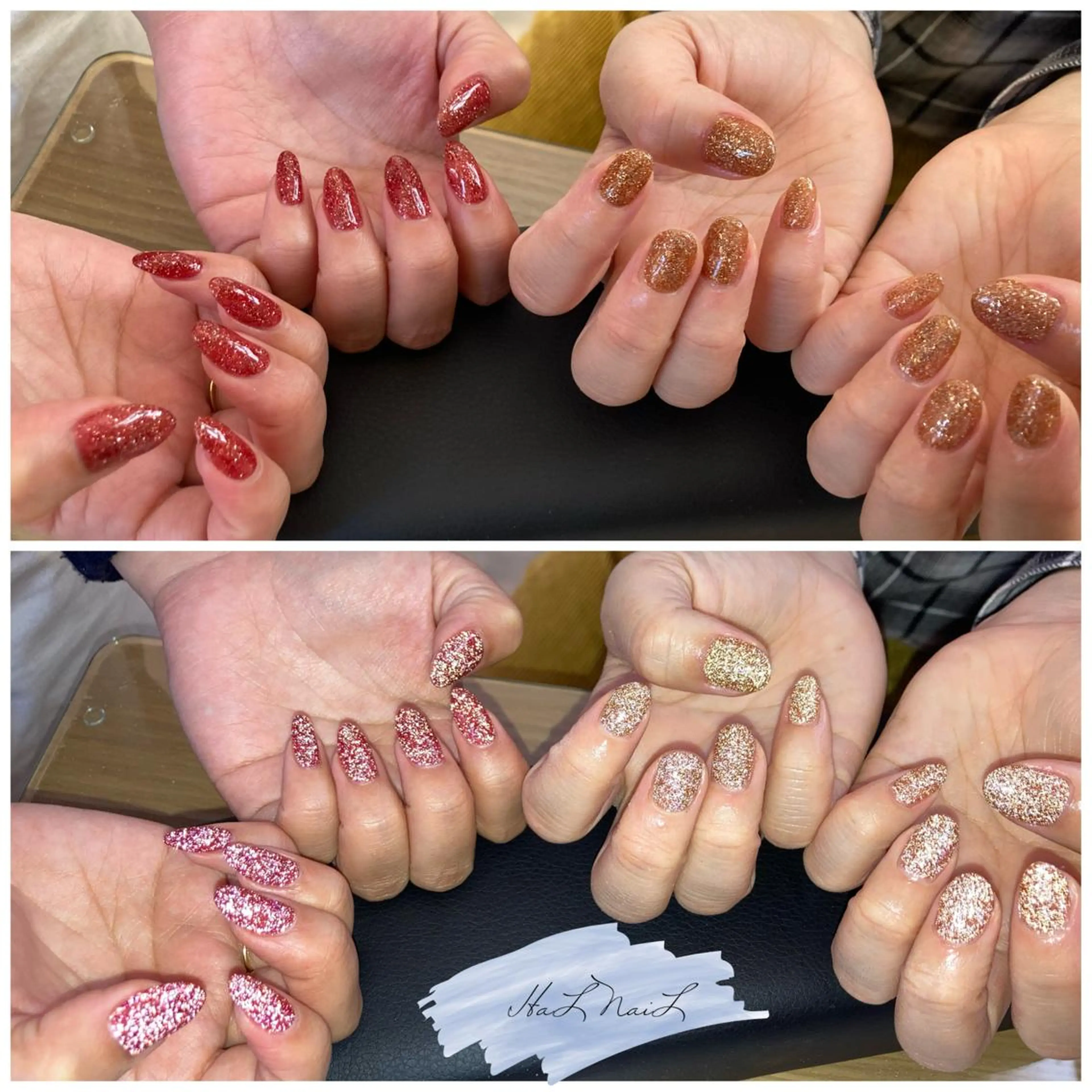 ネイル フラッシュネイル ワンカラーネイル ハンドネイル HaL NaiLのネイルデザイン