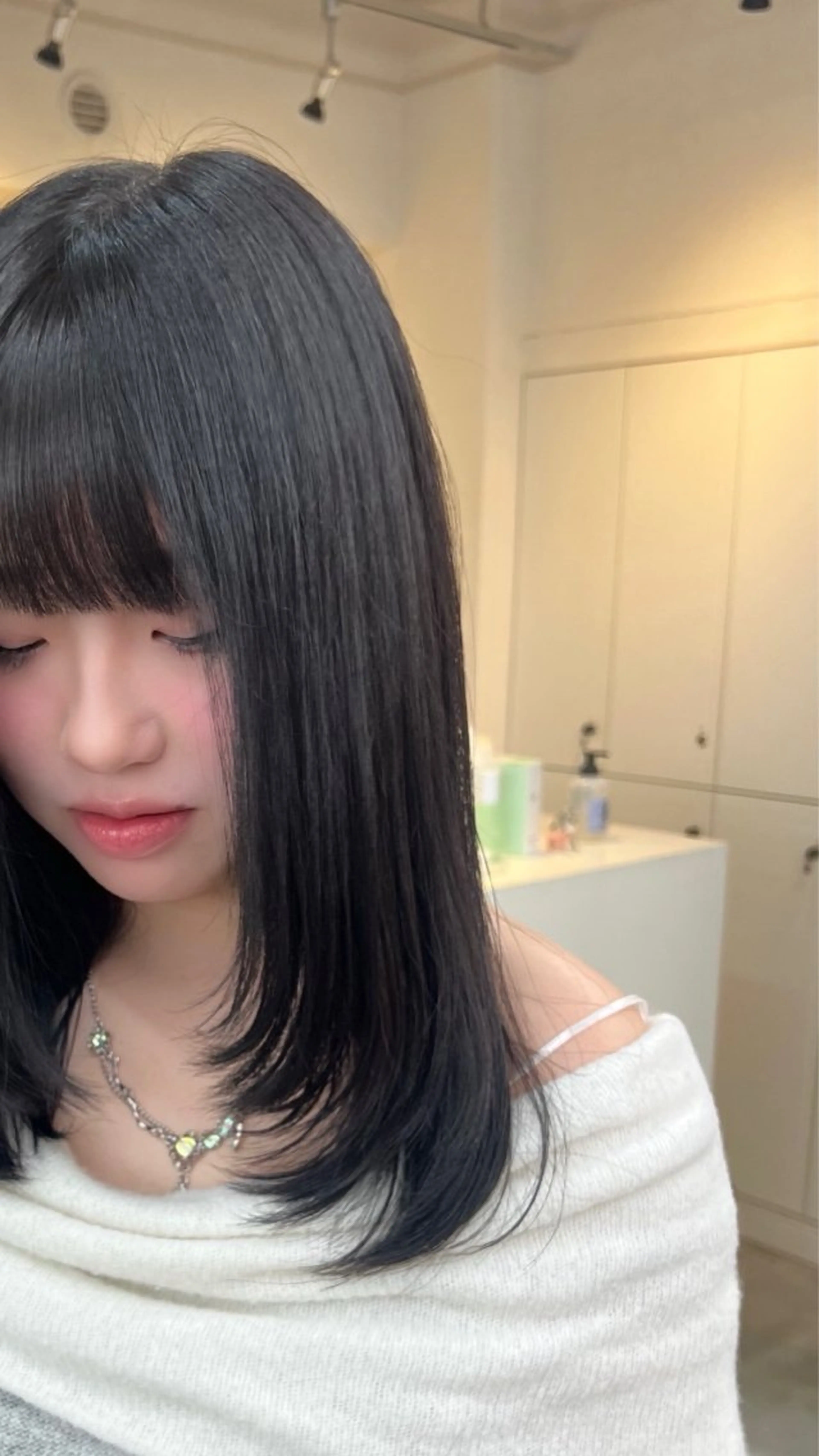 セミロング カット トリートメント 表参道/kozue/ 艶髪/髪質改善のヘアスタイル