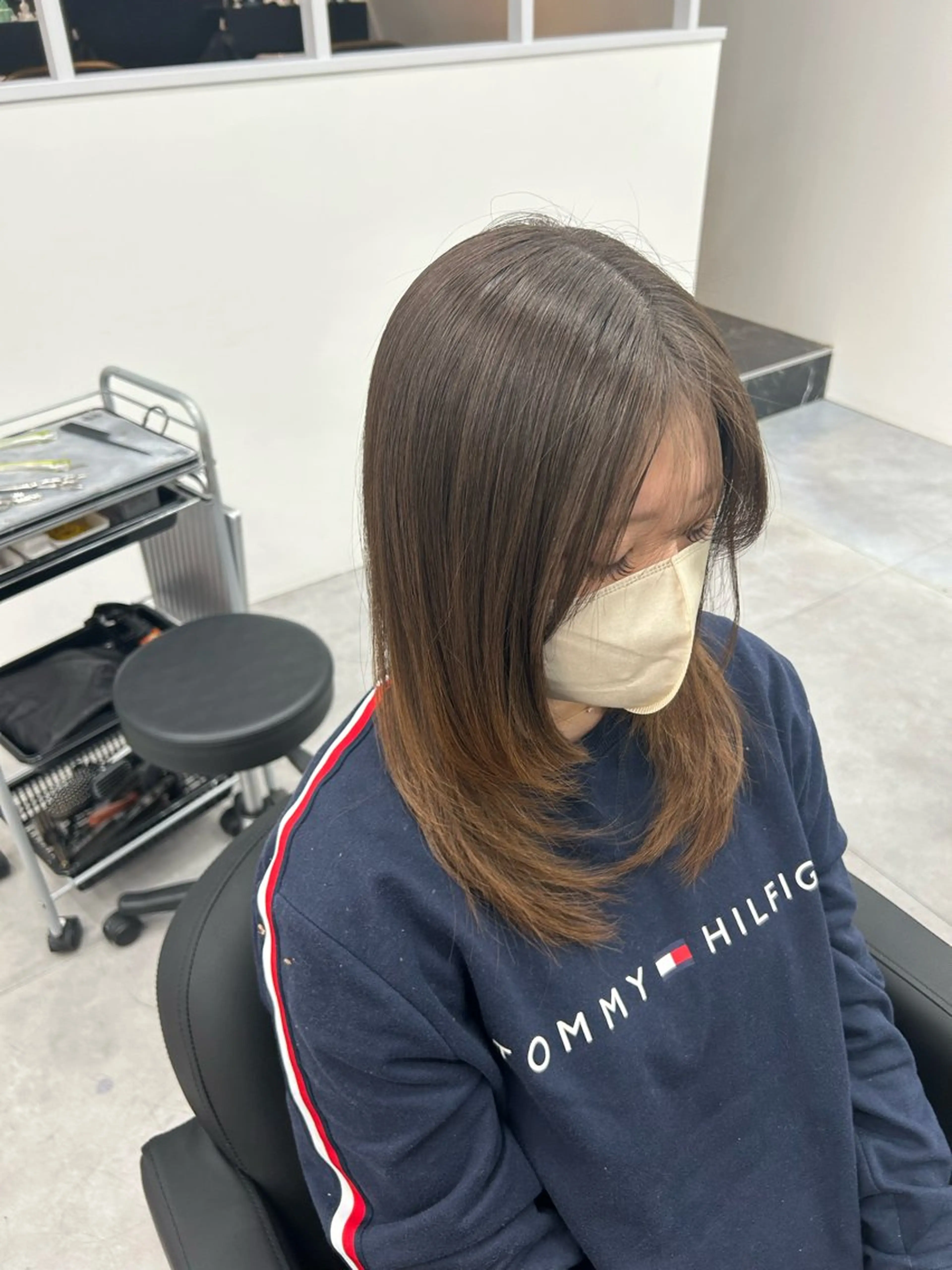 ミディアム レイヤーカット 山田 航平のヘアスタイル