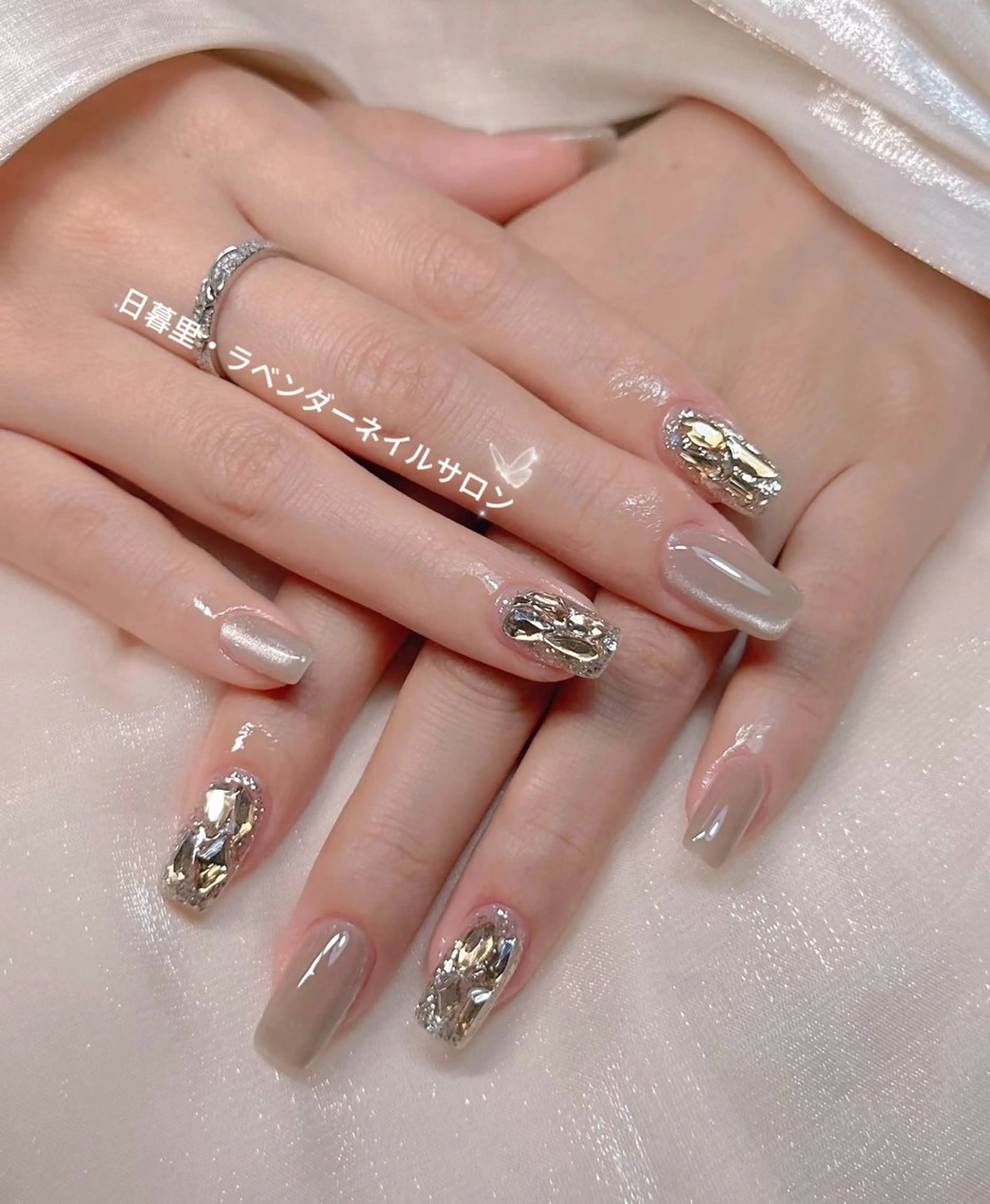 ネイル ハンドネイル ラベンダー💖日暮里 ルル💖ネイルのネイルデザイン
