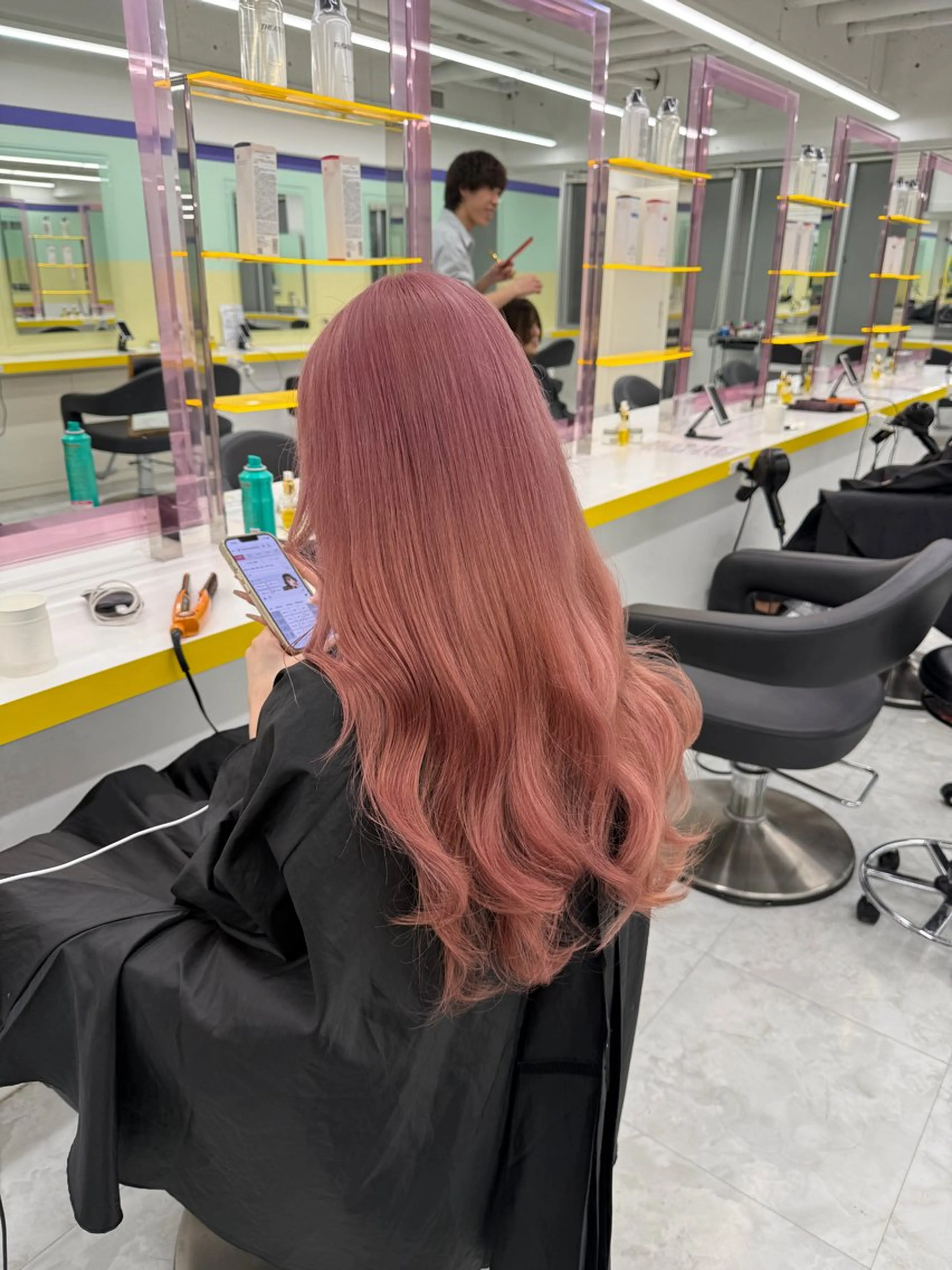 ロング カラー ヘアアレンジ ヘアカラー トリートメント ヘアセット 🎀Girly艶髪カ ラー🎀Harukaのヘアスタイル