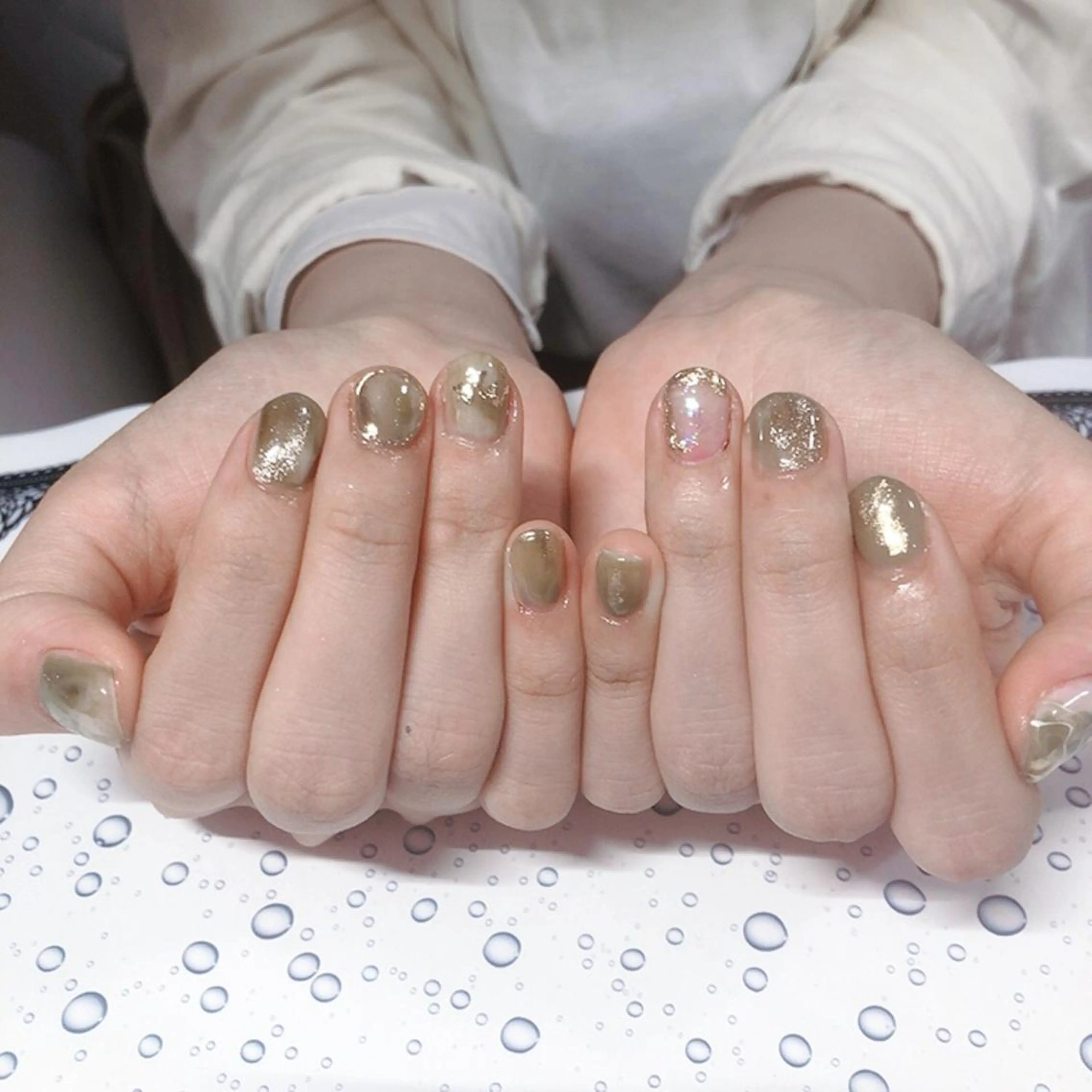 ネイル 持ち込み ニュアンスネイル 奥園 良恵のネイルデザイン