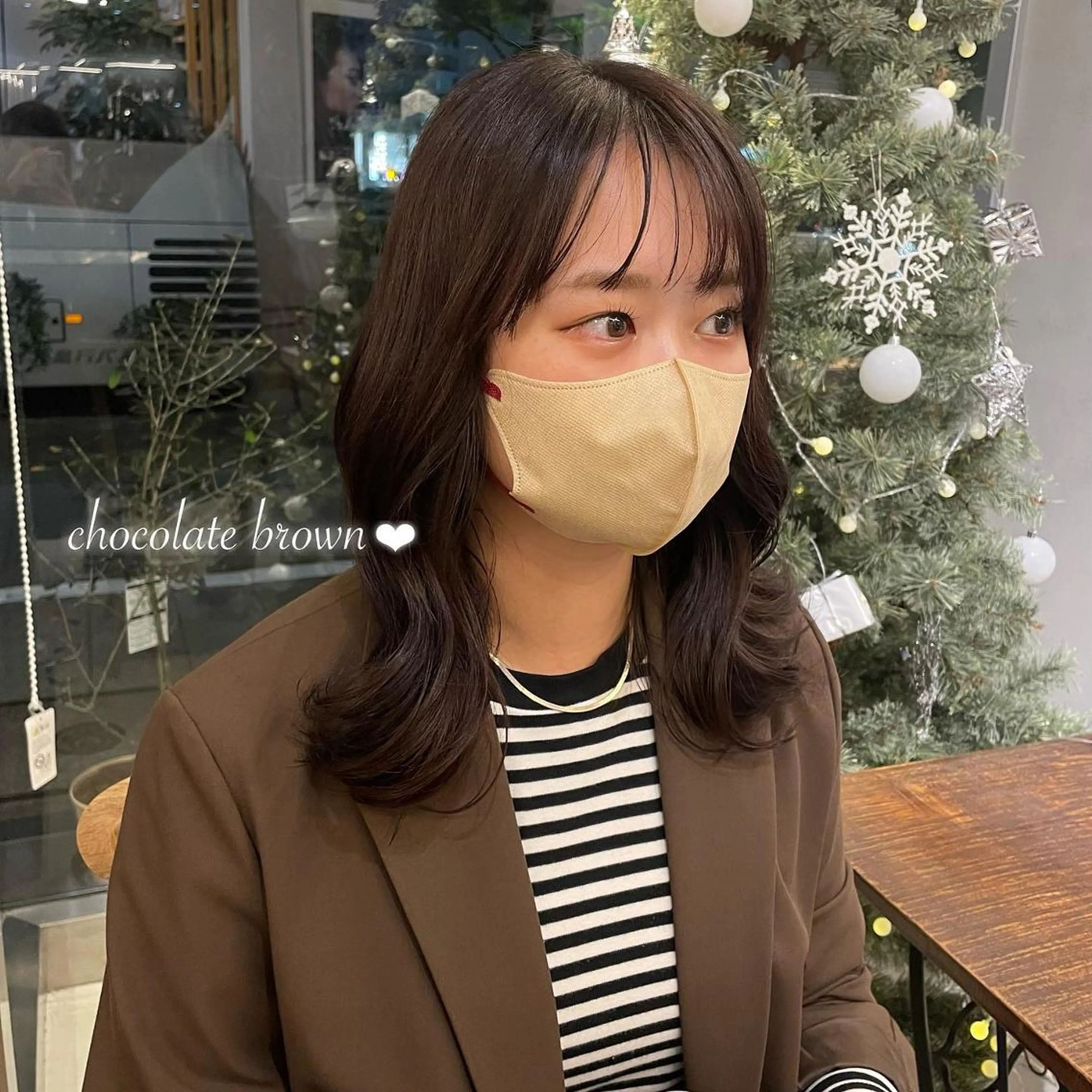 カラー ヘアアレンジ ブリーチ ブラウンカラー 透明感カラー ブリーチなしカラー 𝙢𝙞𝙮𝙪🎀 girly hairのヘアスタイル