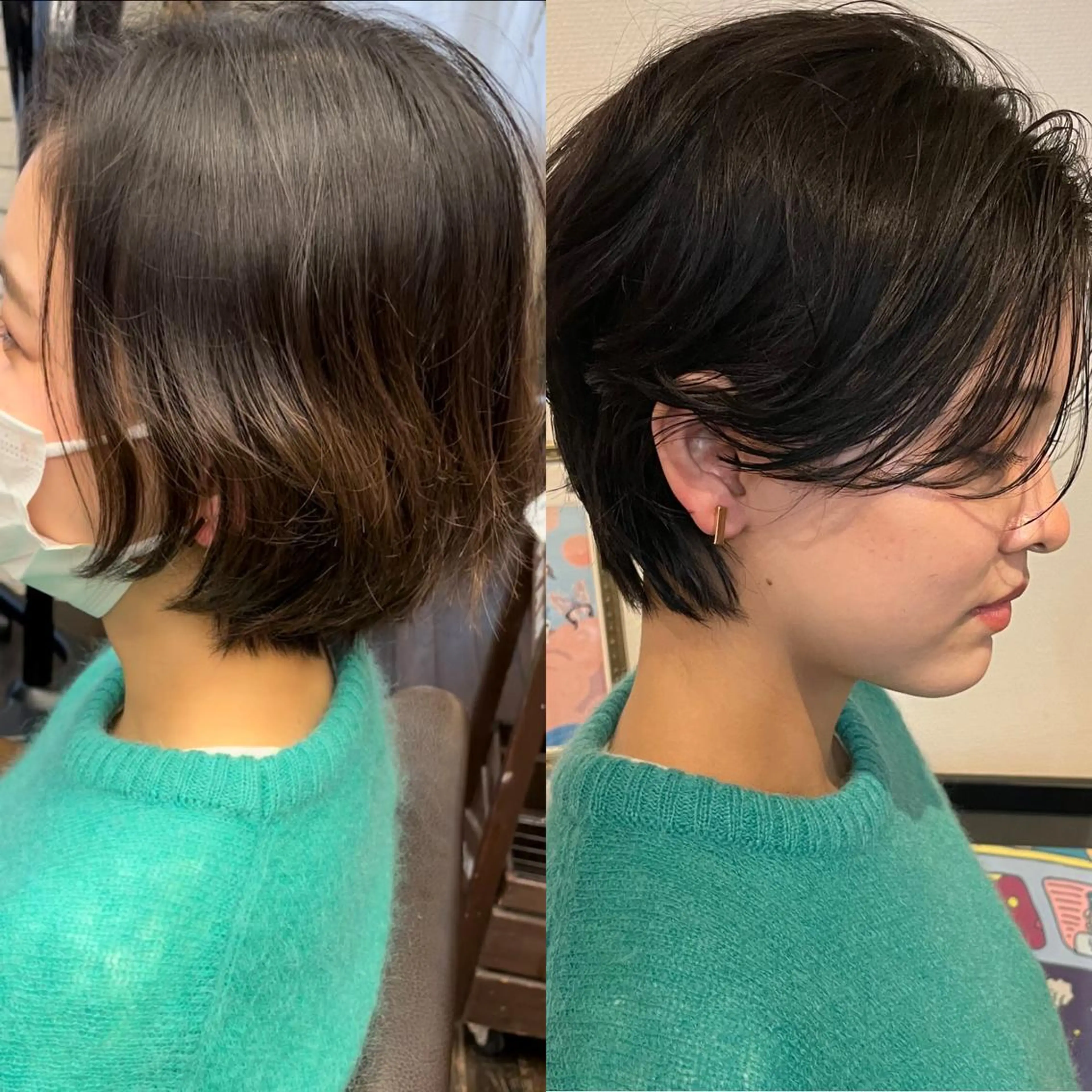 ショート パーマ エイジングケア/大人 デザイン/FRAMEのヘアスタイル