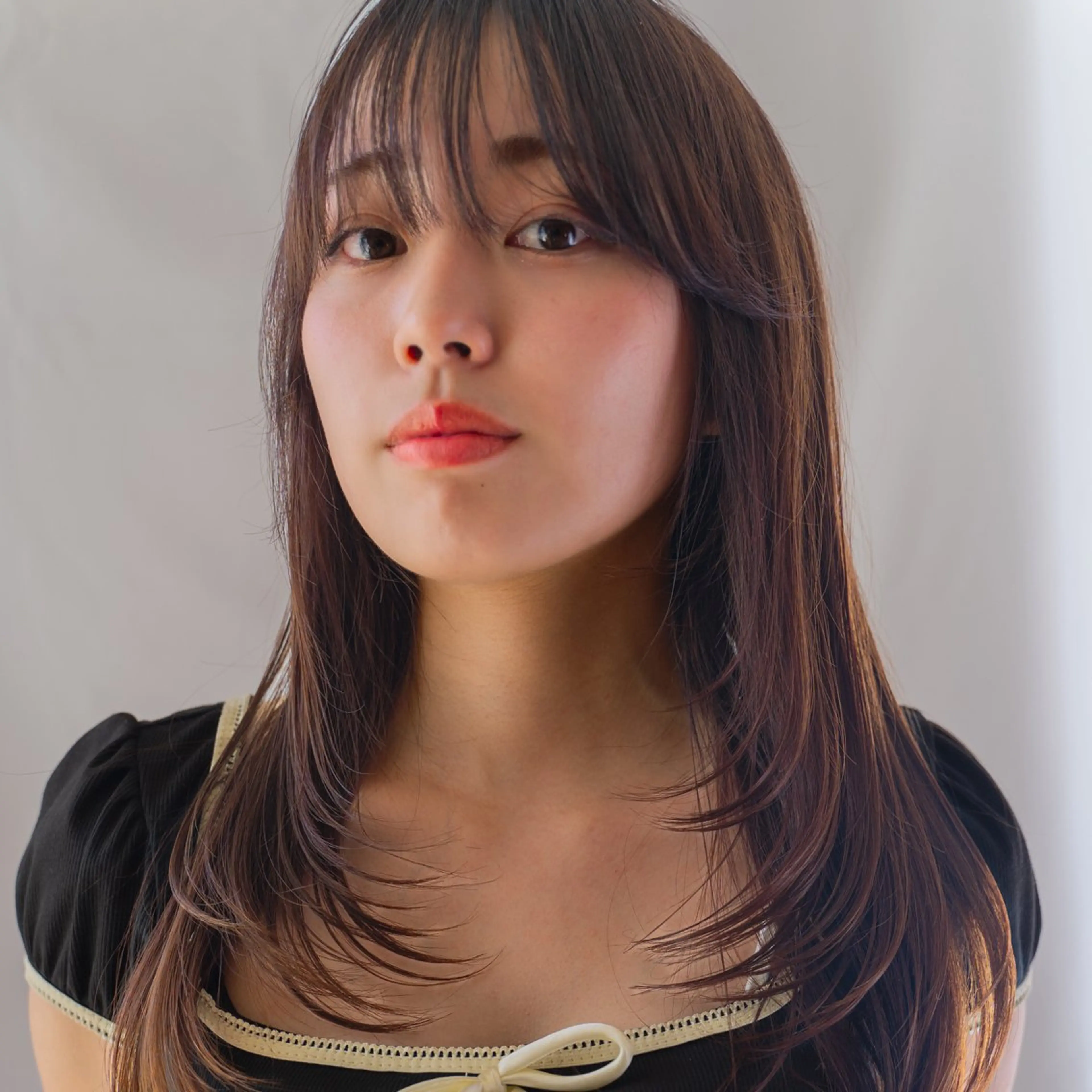 セミロング 学生 韓国風ヘア レイヤーカット カット 上原 清貴のヘアスタイル