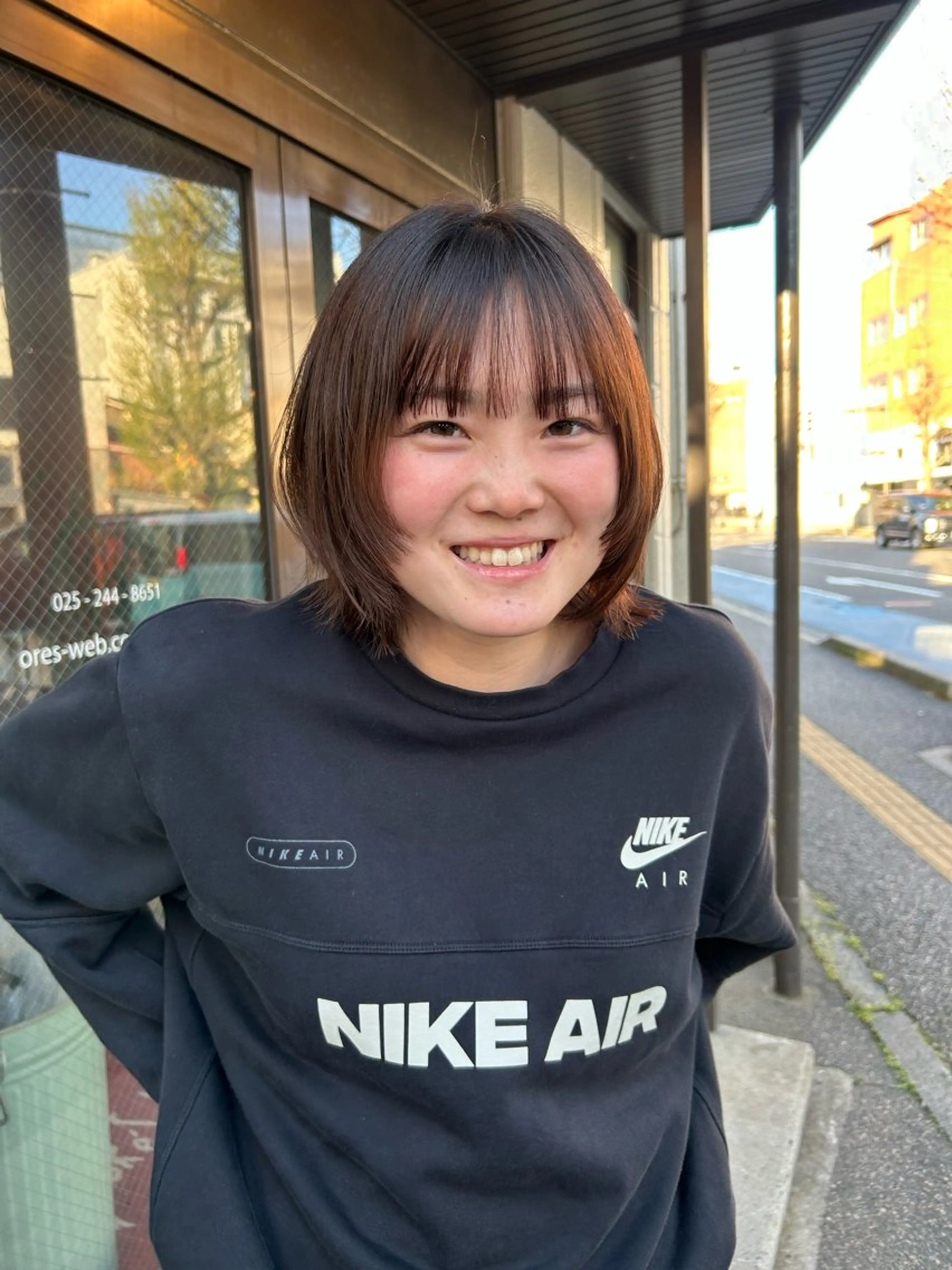 ミディアム ORe'S HAIR BE　GLaDまなみのヘアスタイル