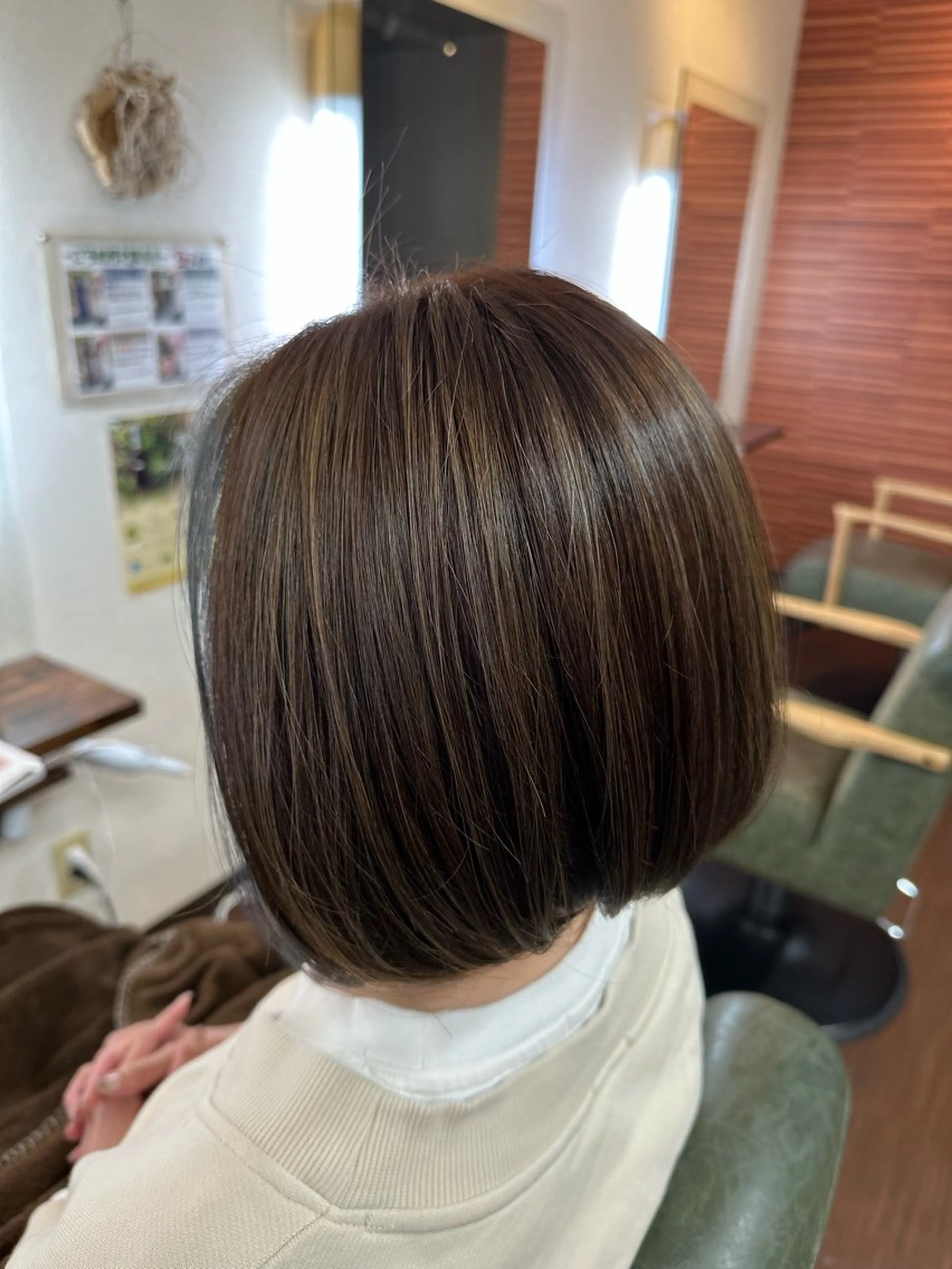 ショート カラー ミストバング  フェイスフレーミング ハイライトカラー インナーカラー ハイライト カット ヘアカラー トリートメント 大人女性の艶カット カラー/菊池柊真🌟のヘアスタイル