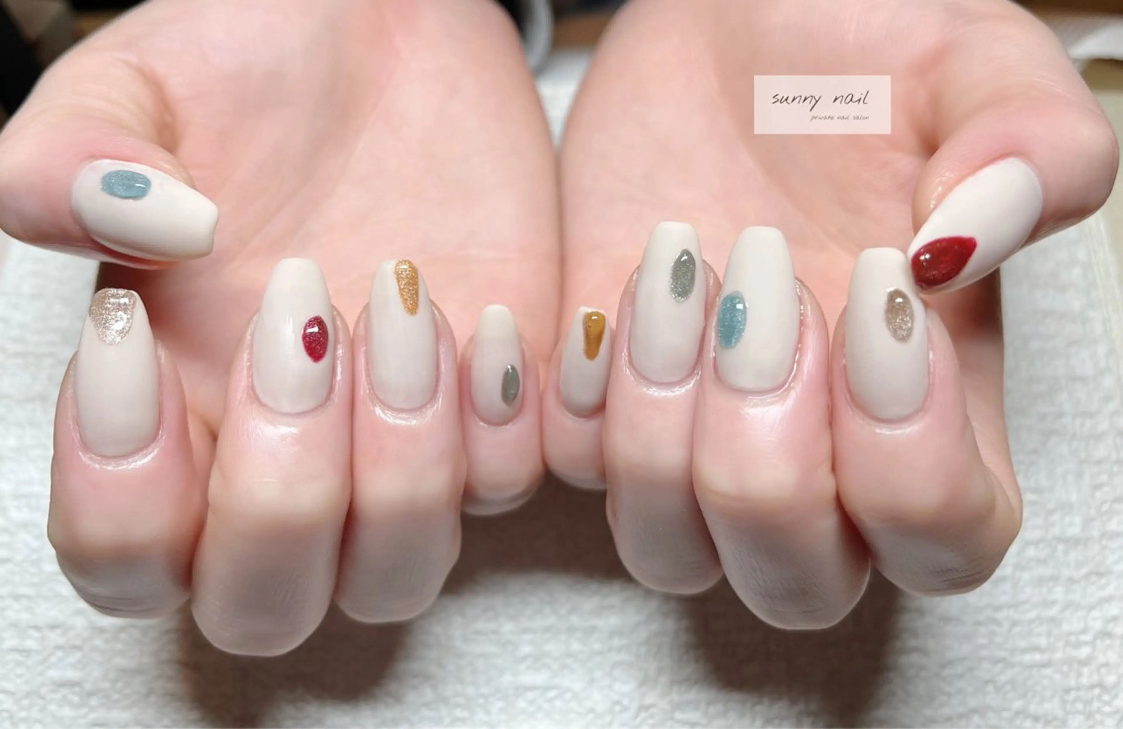 ネイル カジュアル マグネットネイル sunny nailのネイルデザイン