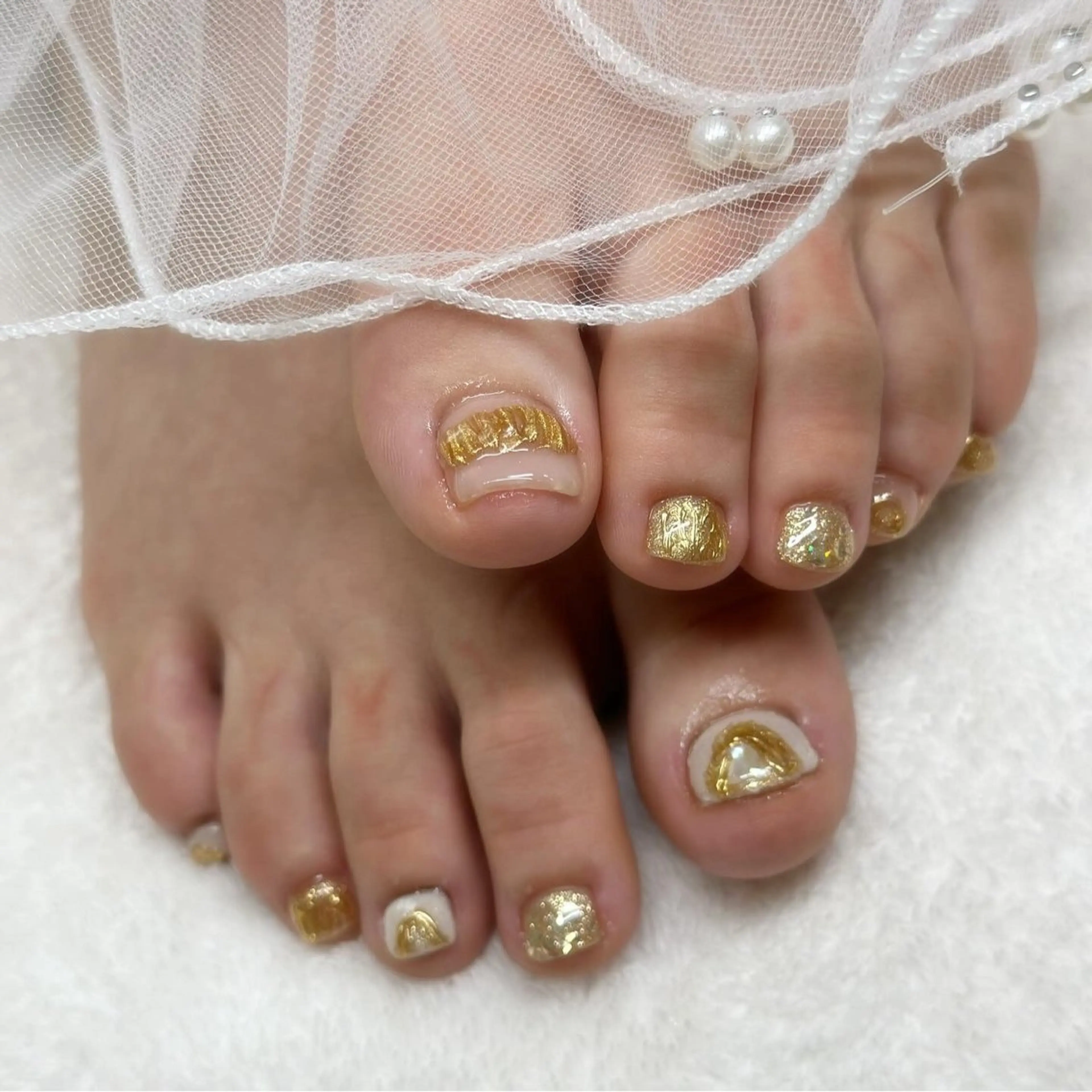 ネイル フットネイル ニュアンスネイル フットネイル ri.em.da mariのネイルデザイン