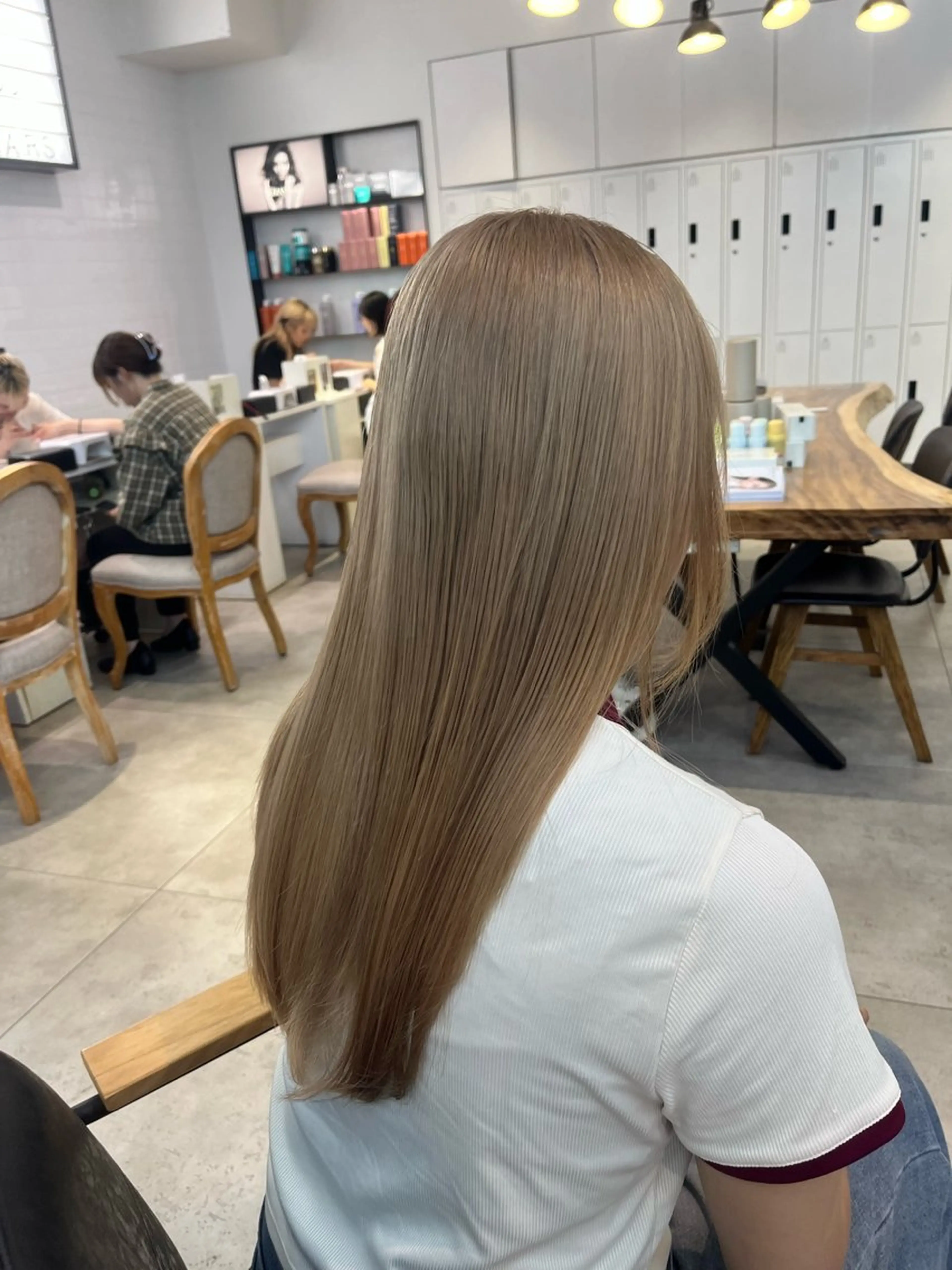 ロング カラー ヘアカラー メンズパーマ/ メッシュ📍ﾕﾘのヘアスタイル