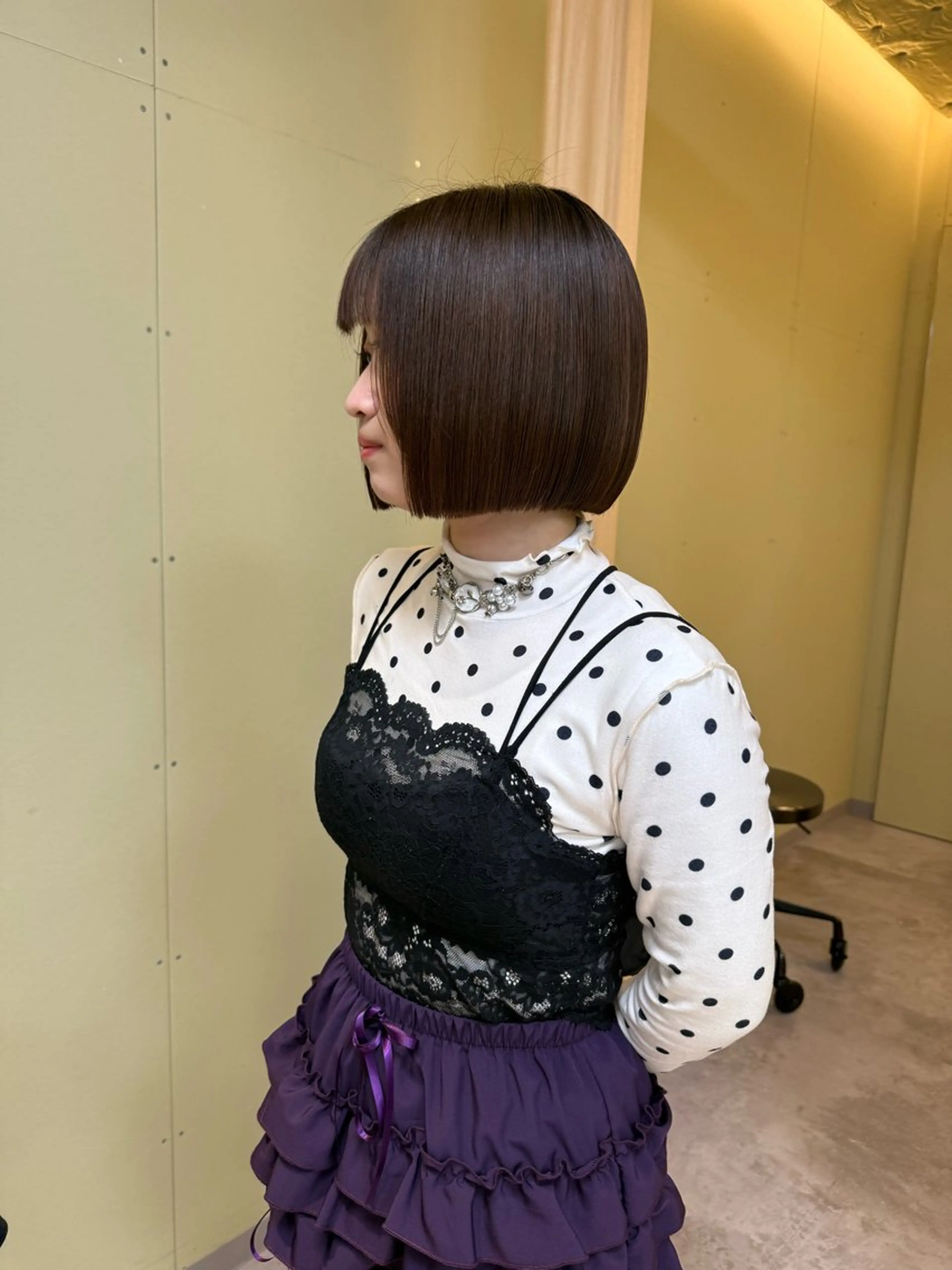 ショート カラー カット ヘアカラー トリートメント 伶風/ボブ/ ハッシュカットのヘアスタイル