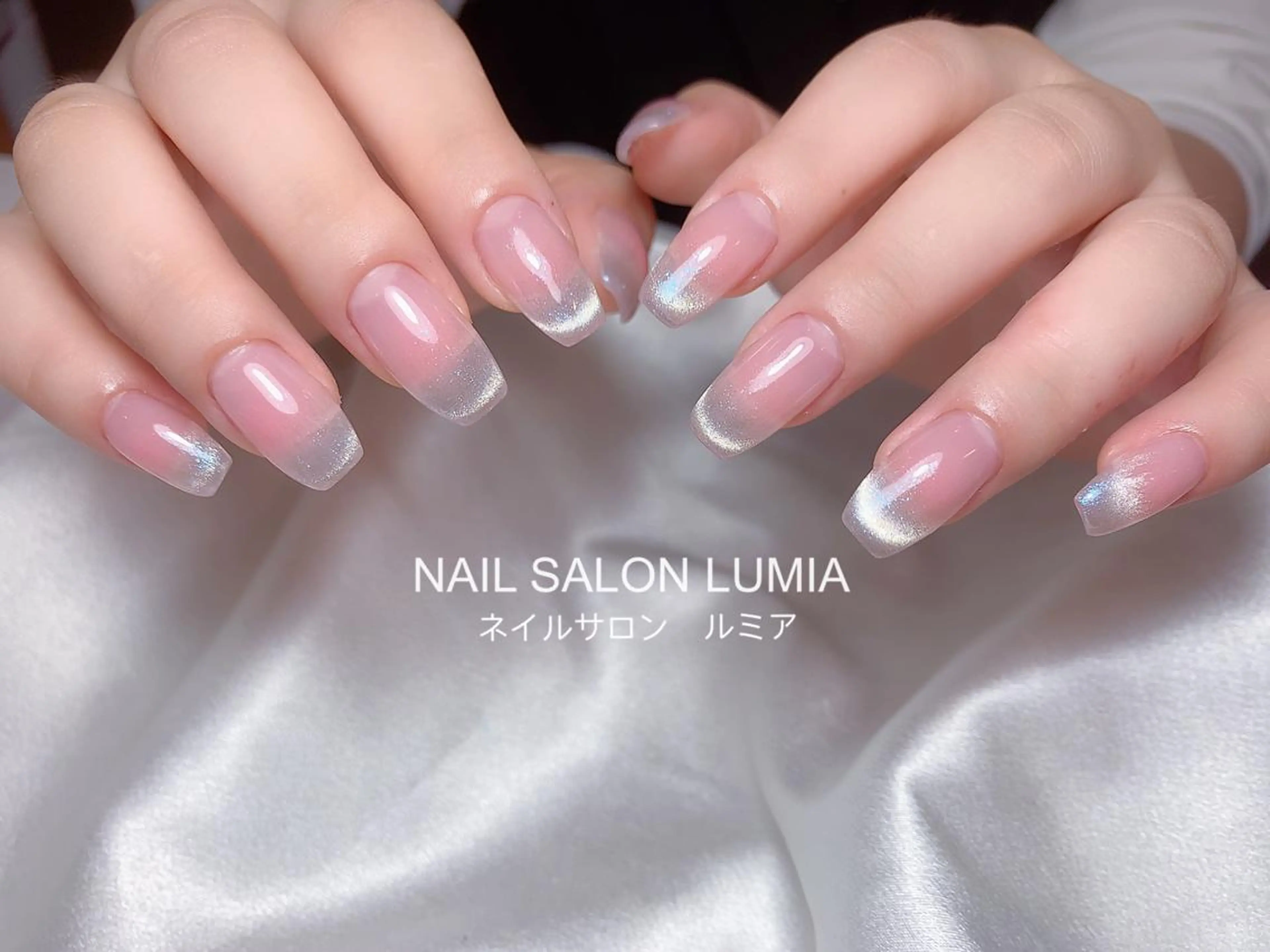 🌼大人気ワンホンネイルベースカラー➕マグネットグラデーション(オフ別途料金)の写真