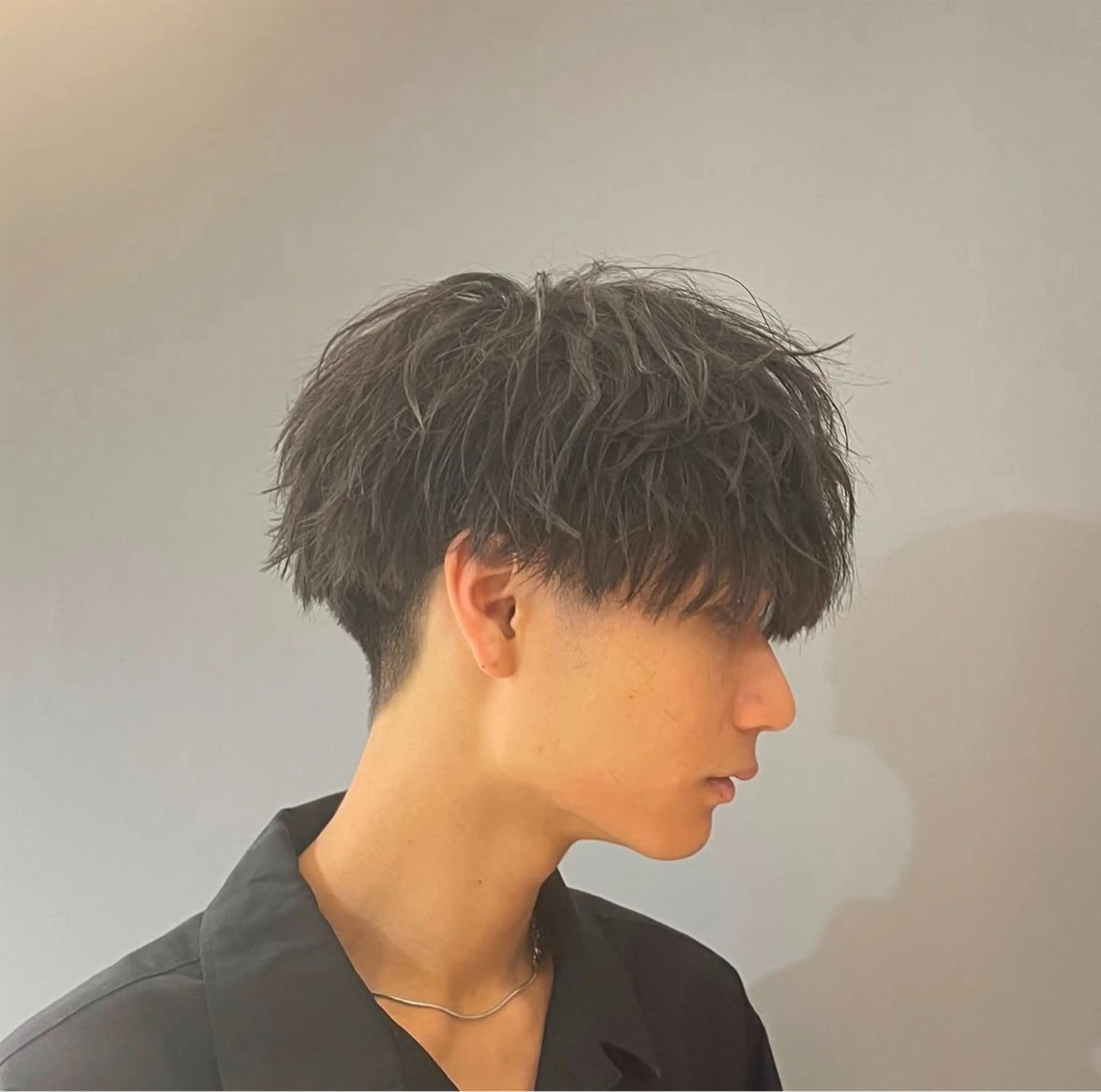 メンズ カット ニュアンス/フェザー /ウルフ/伶馬のヘアスタイル