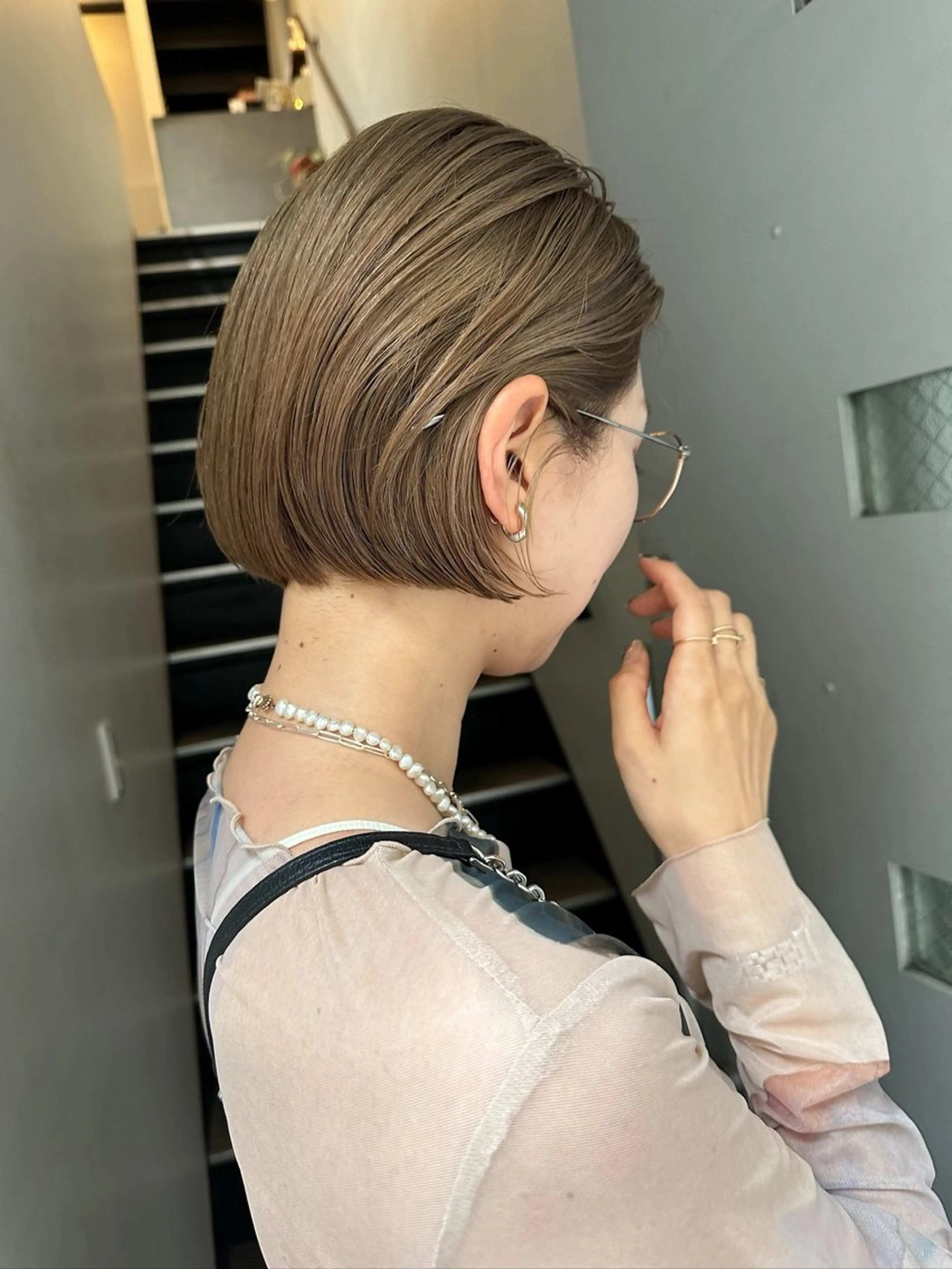 ショート カラー ボブ／パーマ指名 No. 1🍃れんとのヘアスタイル