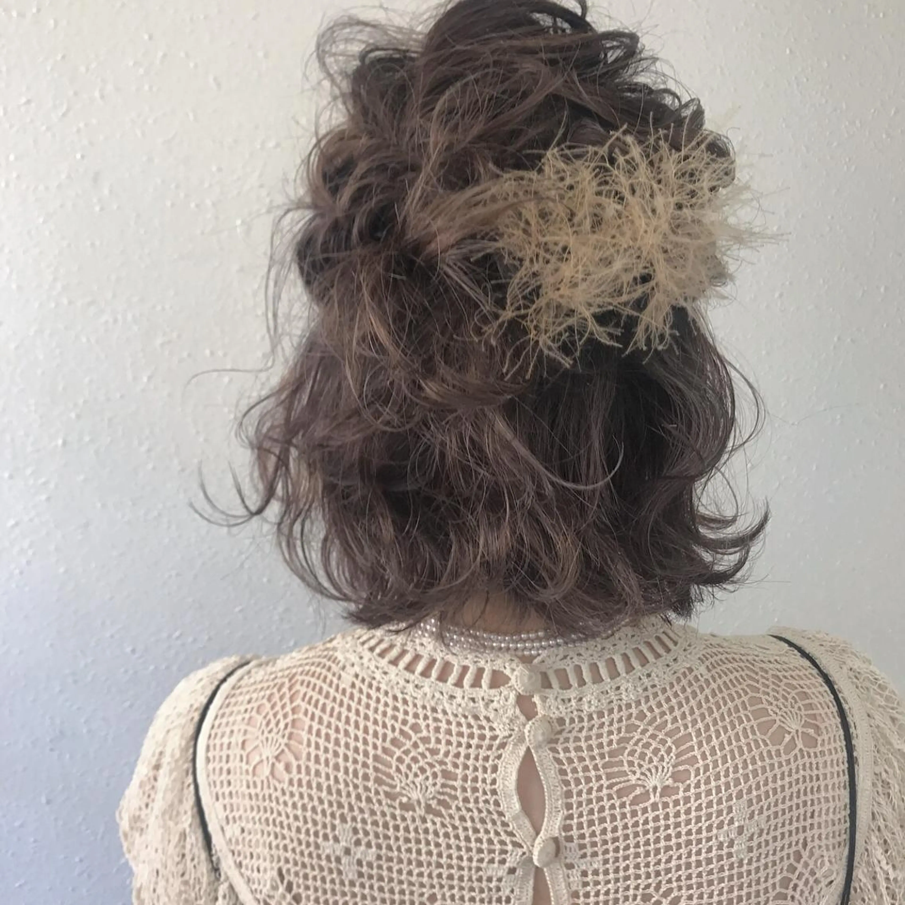 ミディアム カラー パーマ ヘアアレンジ  大貫 茉央のヘアスタイル