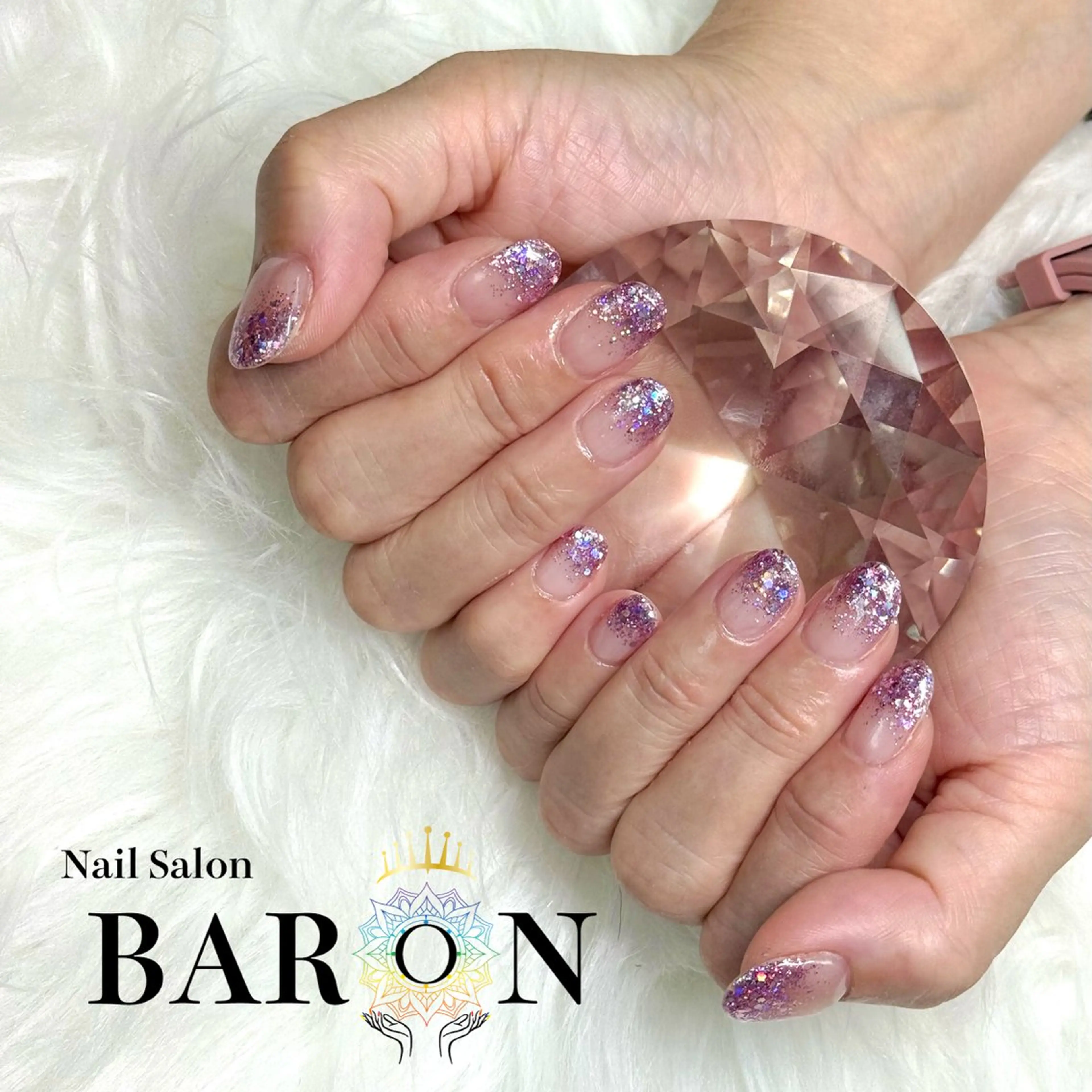 ネイル オーロラネイル BARON本厚木店 🐹RIN🐹のネイルデザイン