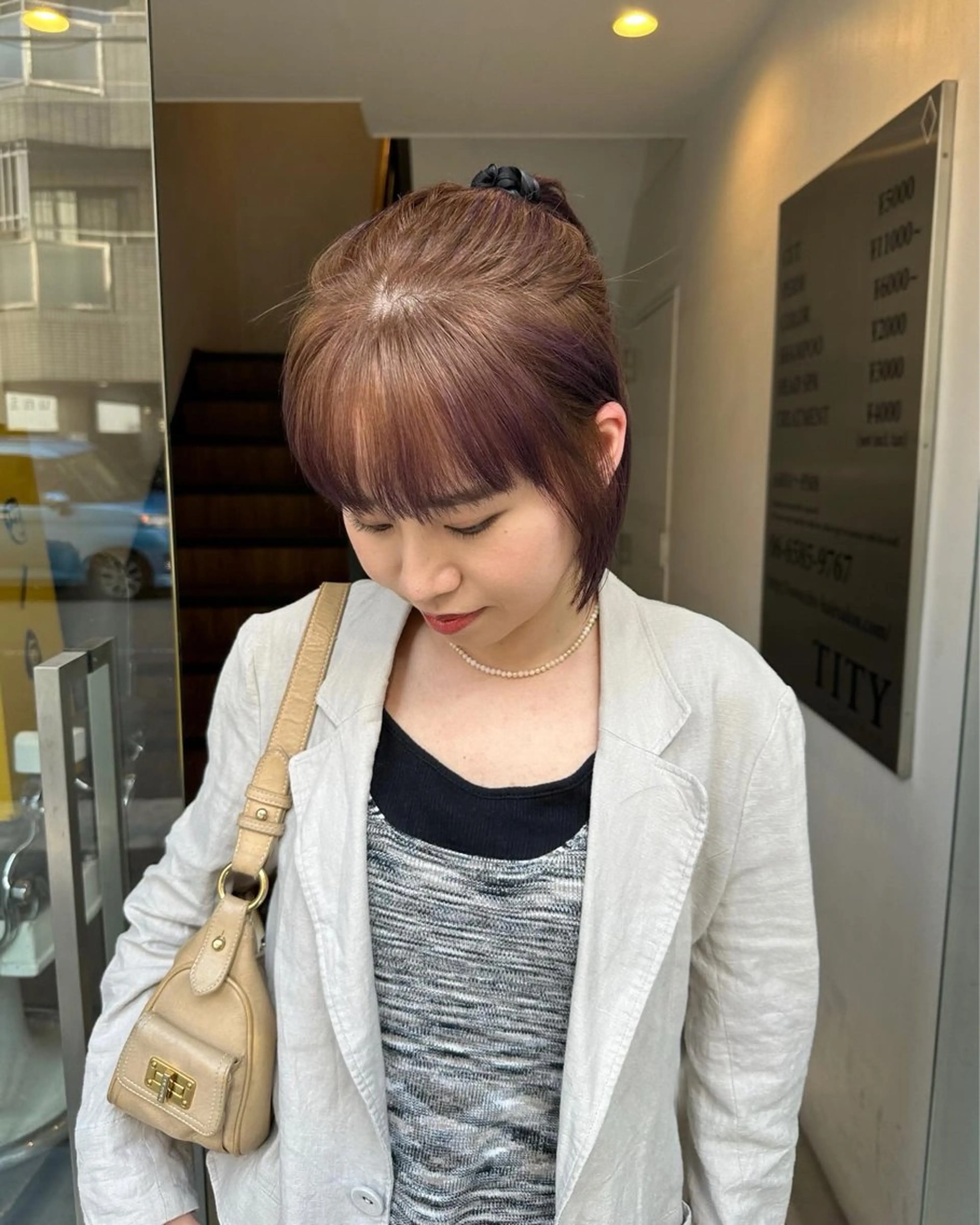 ショート カラー 心斎橋/レイヤー/ ブリーチ/モエのヘアスタイル