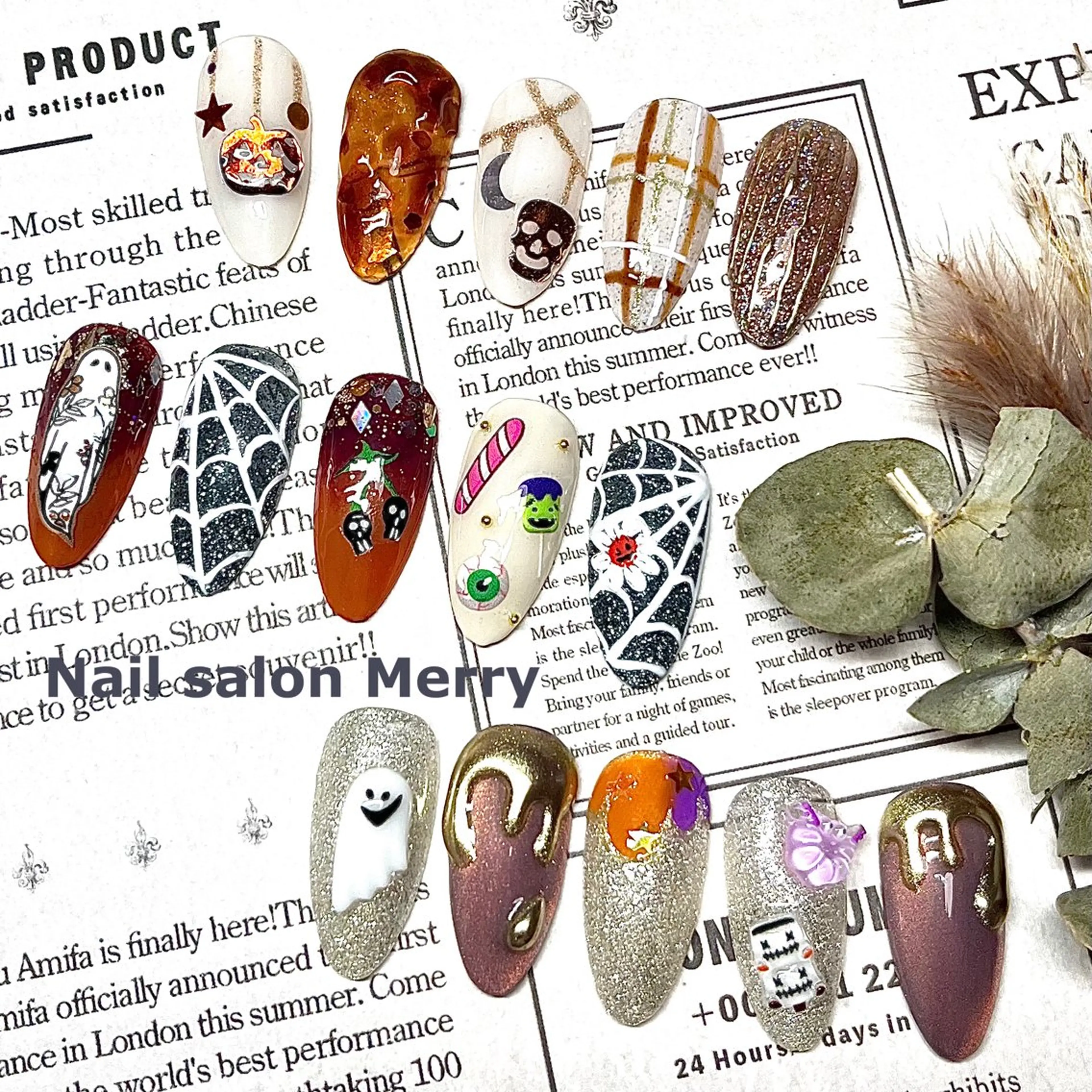 ネイル ハロウィン Nail salon Merryのネイルデザイン