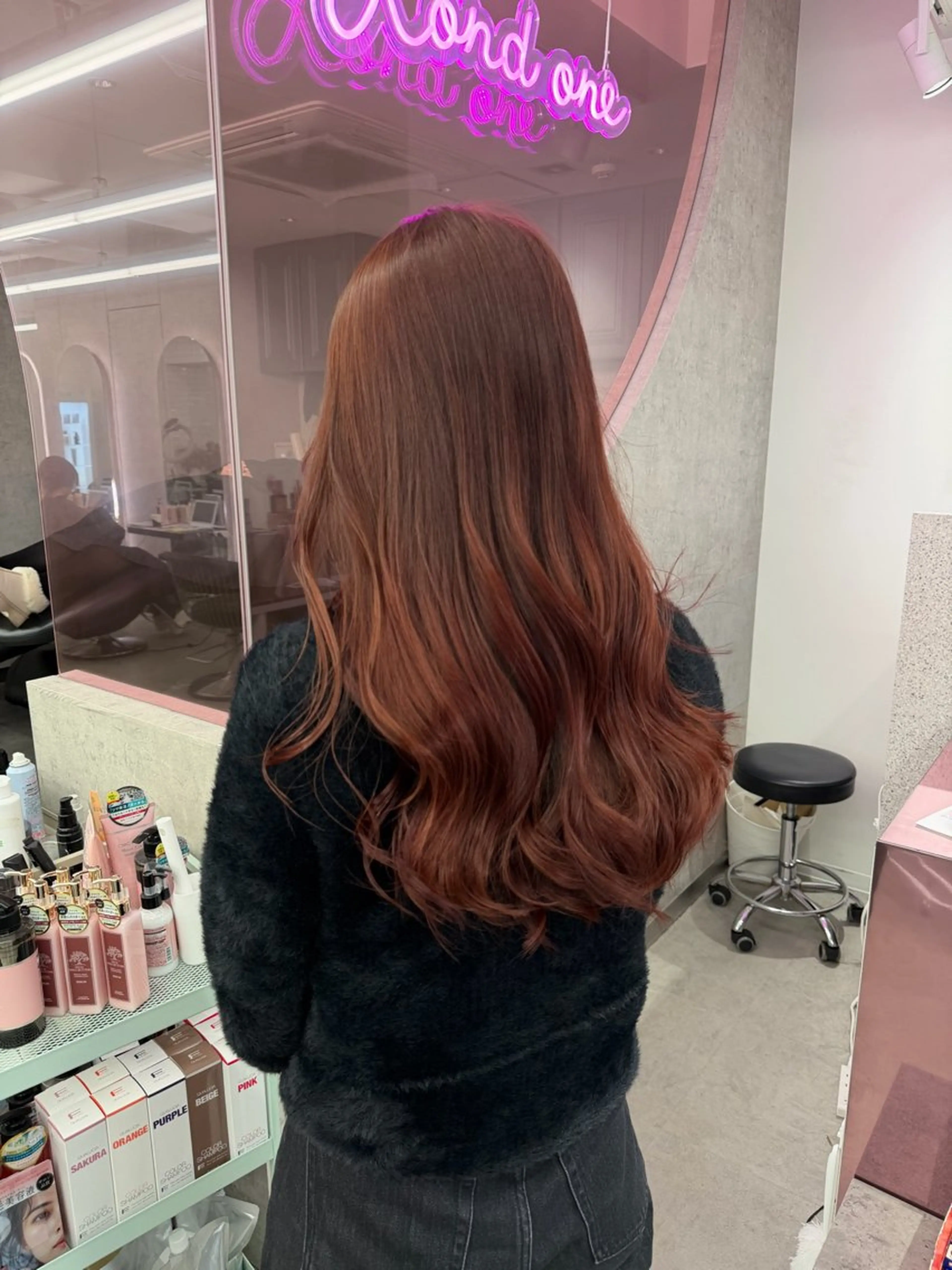 ロング ヘアカラー トリートメント 中野 光瑠のヘアスタイル