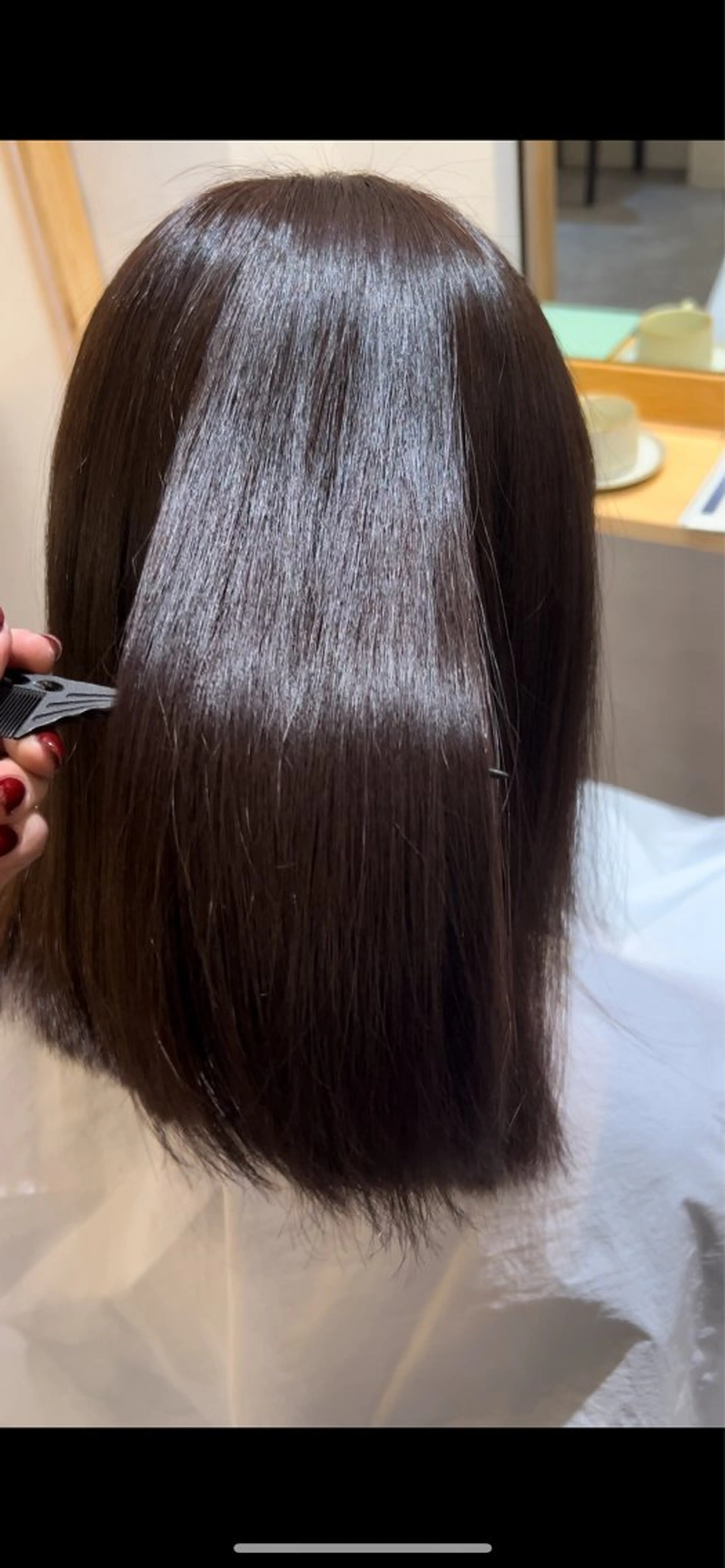 ミディアム カラー ヘアカラー トリートメント ヘッドスパ 長濱 奏のヘアスタイル