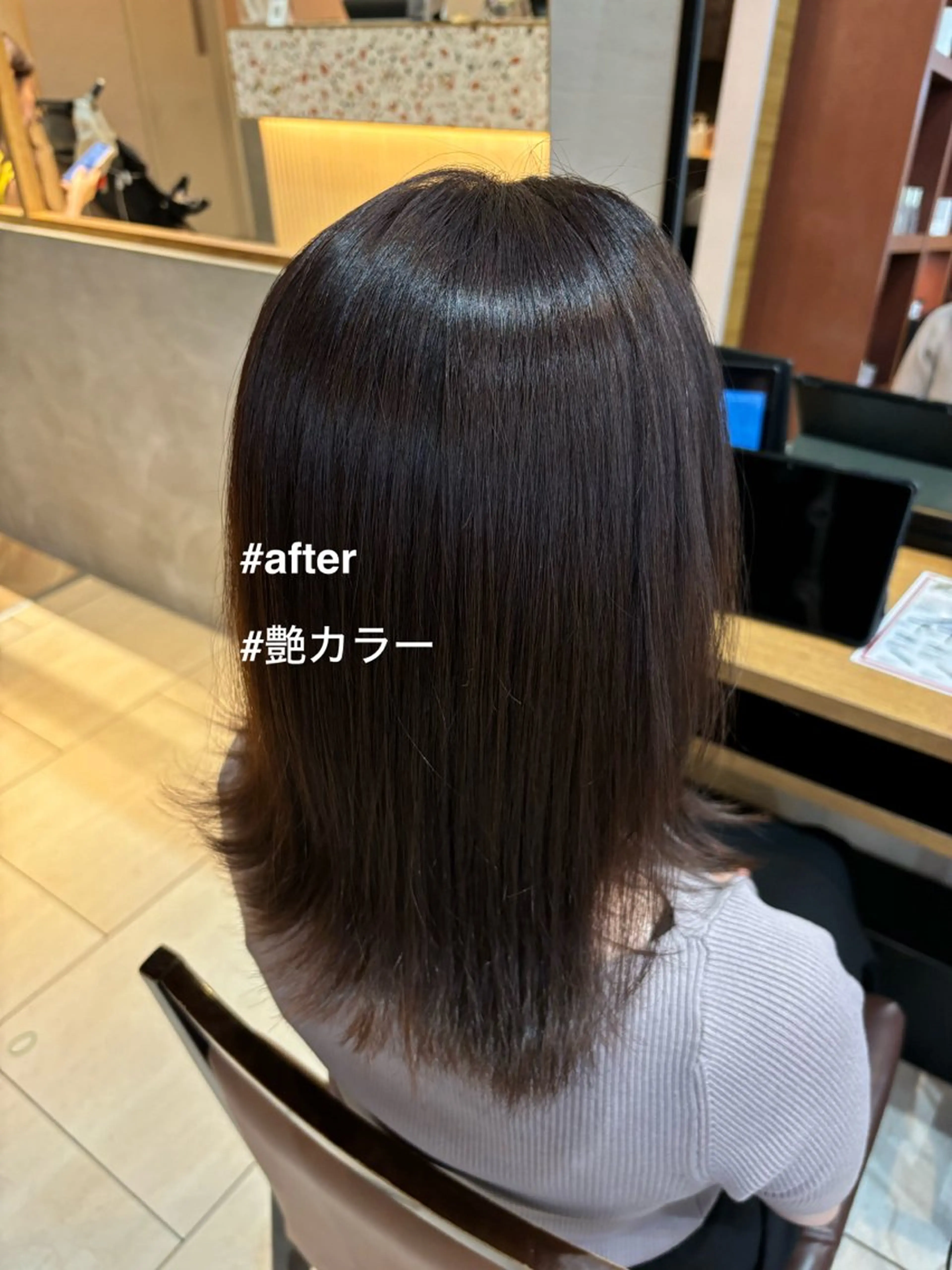 カラー ブラウンカラー ボブ/ミディアム 親しみやすさ/さくらのヘアスタイル