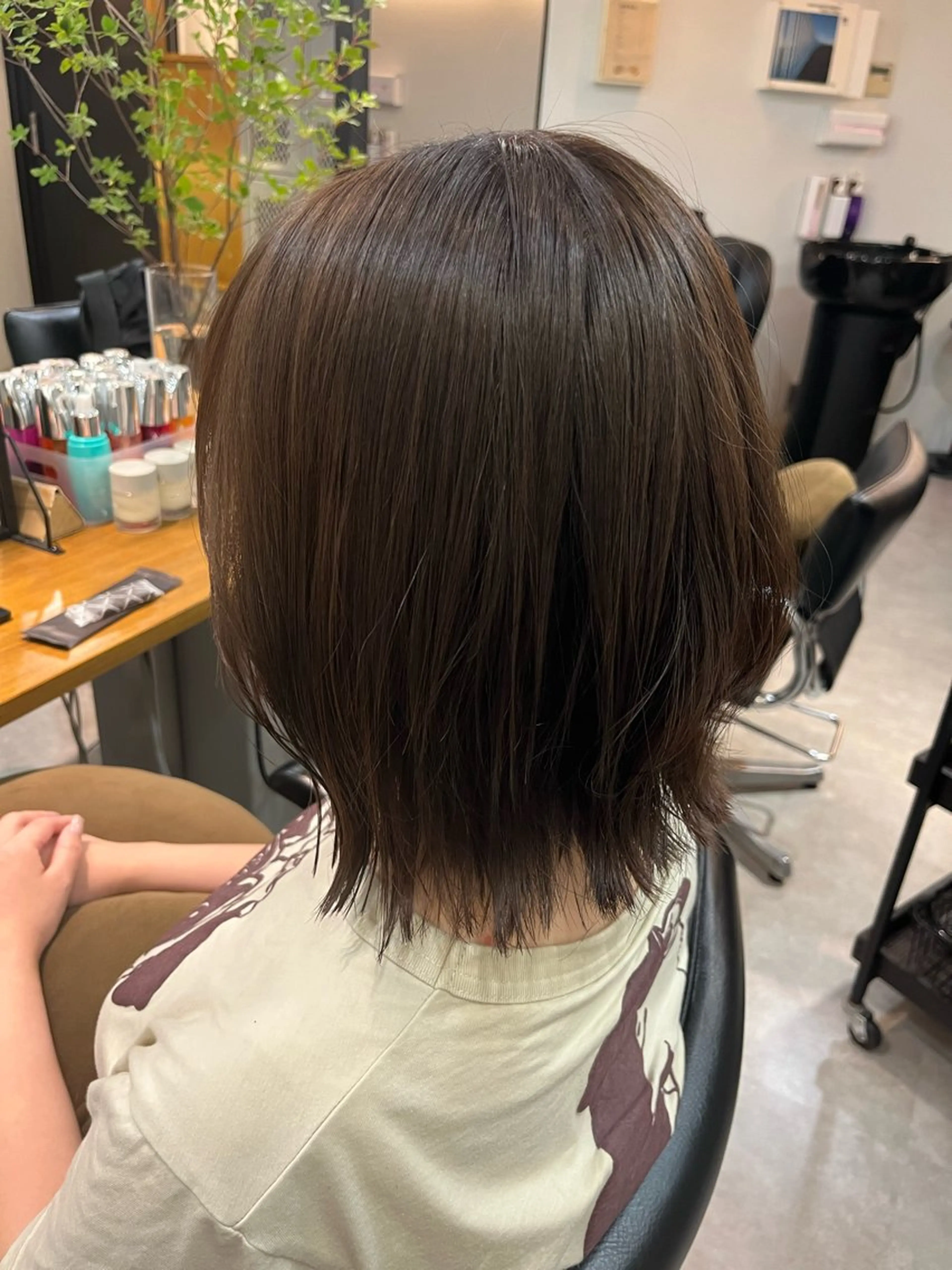 ショート ヘアカラー トリートメント 🤎透明感ツヤカラー Chinatsu🤎のヘアスタイル