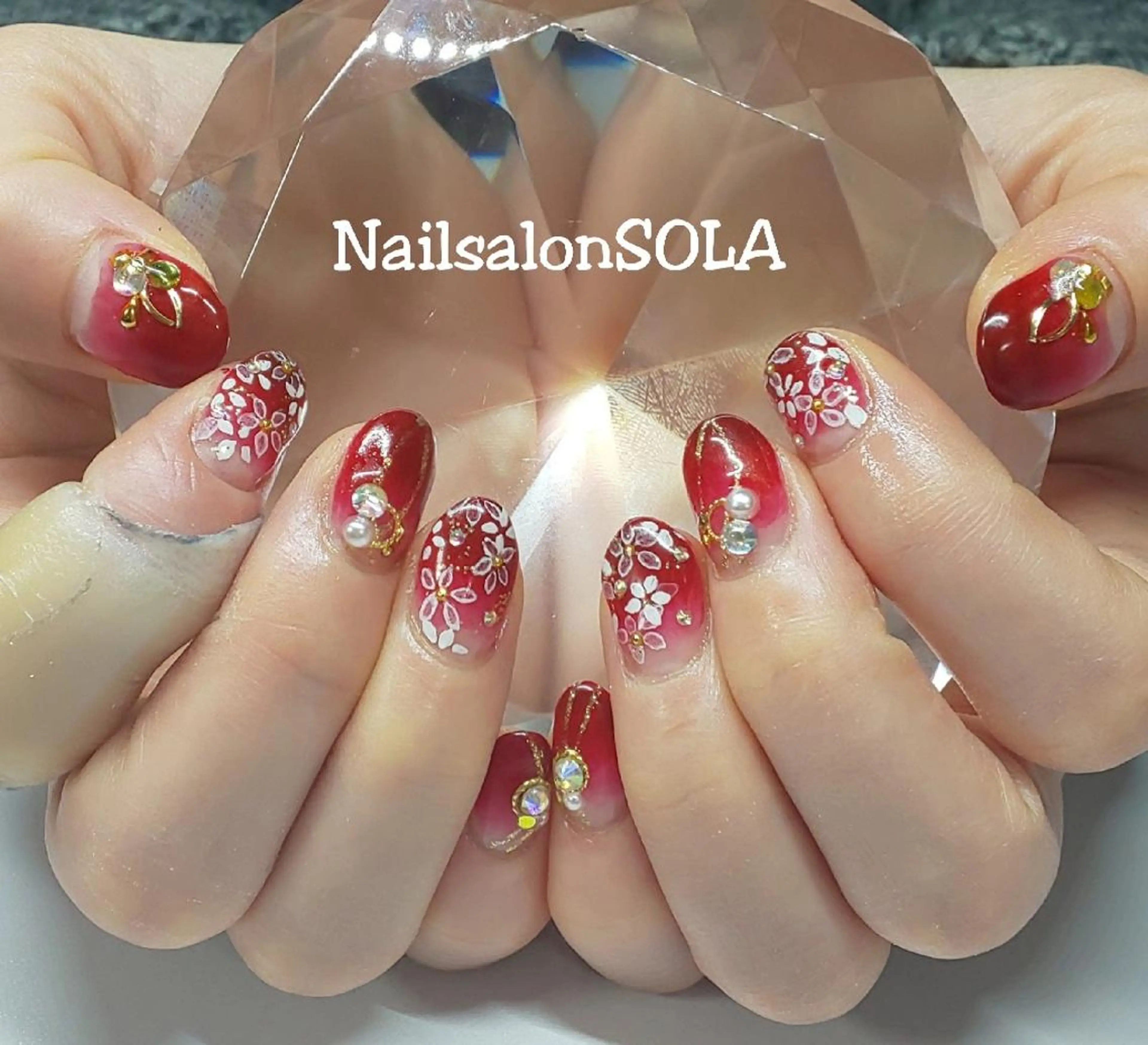 ネイル ブライダルネイル ハンドネイル 田代 夏子のネイルデザイン