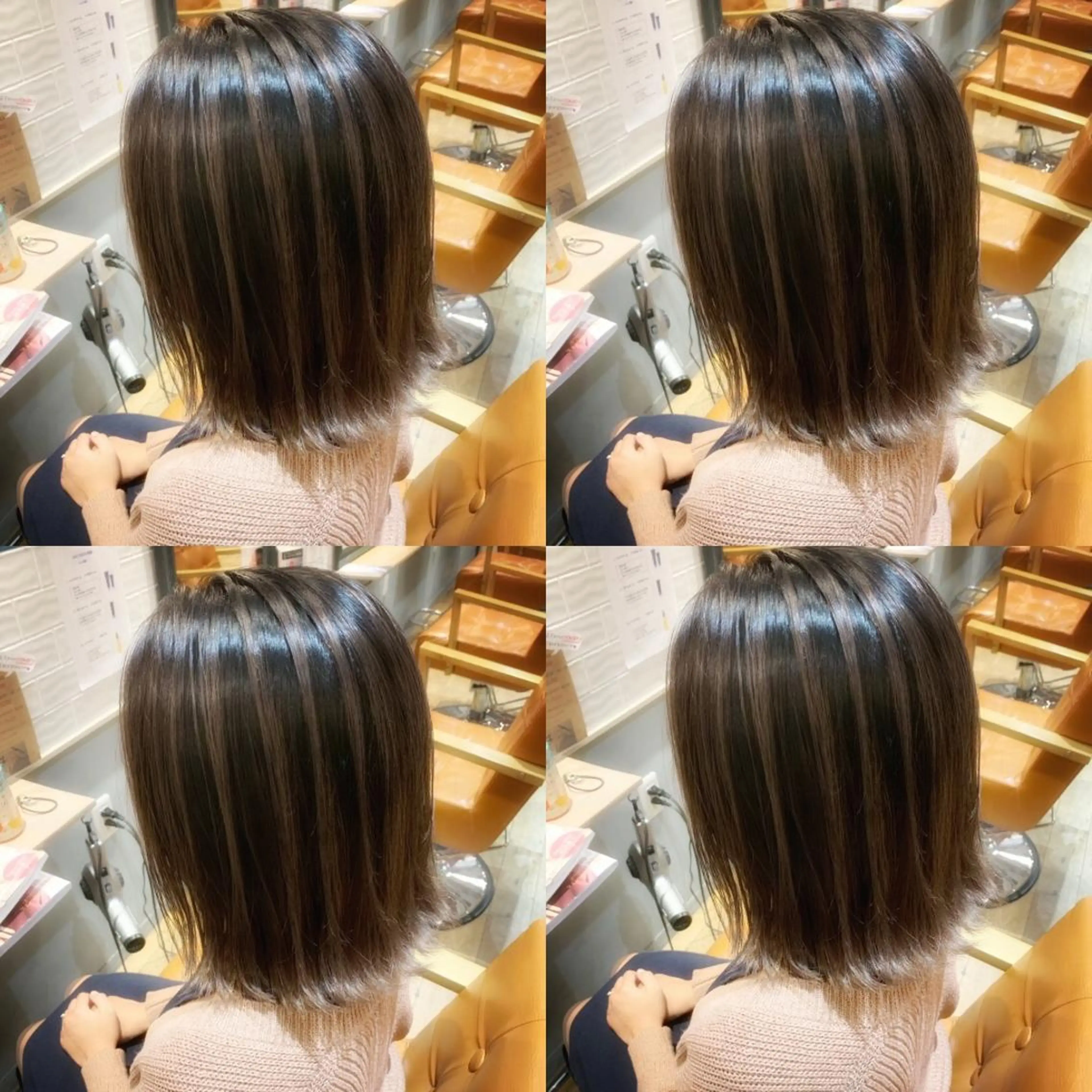 ミディアム レイヤーカット ✨髪質改善✖︎顔周り レイヤー✨ナカムラのヘアスタイル