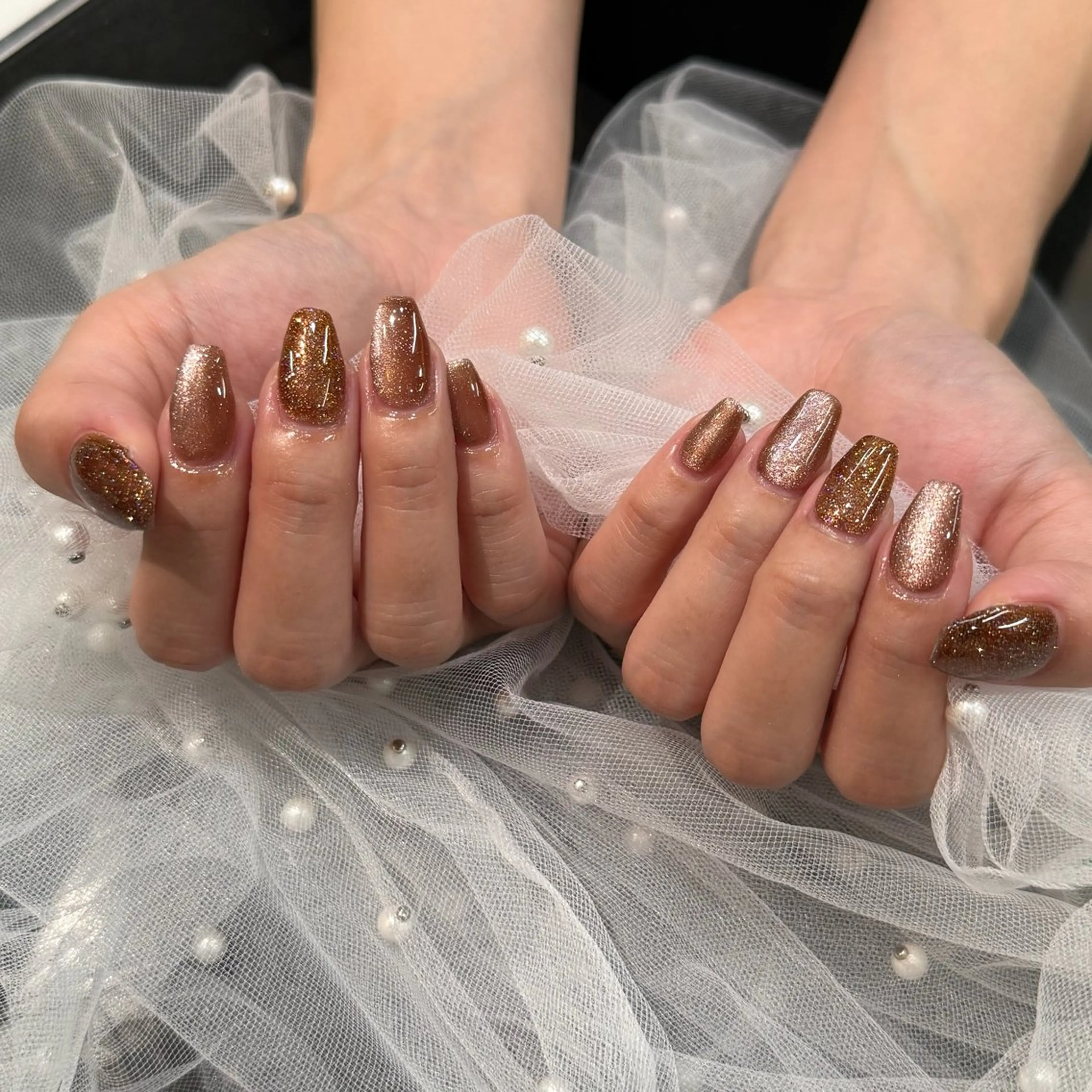 ネイル ジェルネイル マグネットネイル ハンドネイル Acoonail 宮田のネイルデザイン