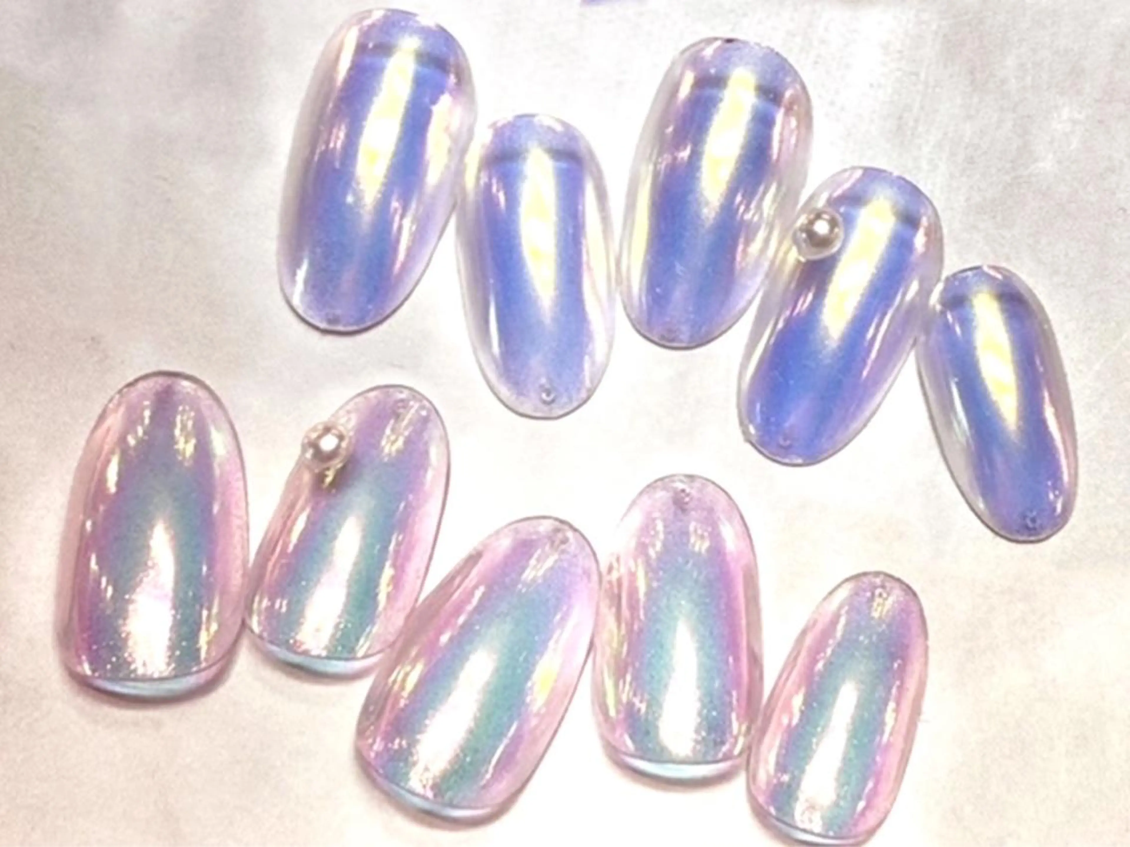 ネイル ミラーネイル ハンドネイル SyiSyu 梅田店のネイルデザイン