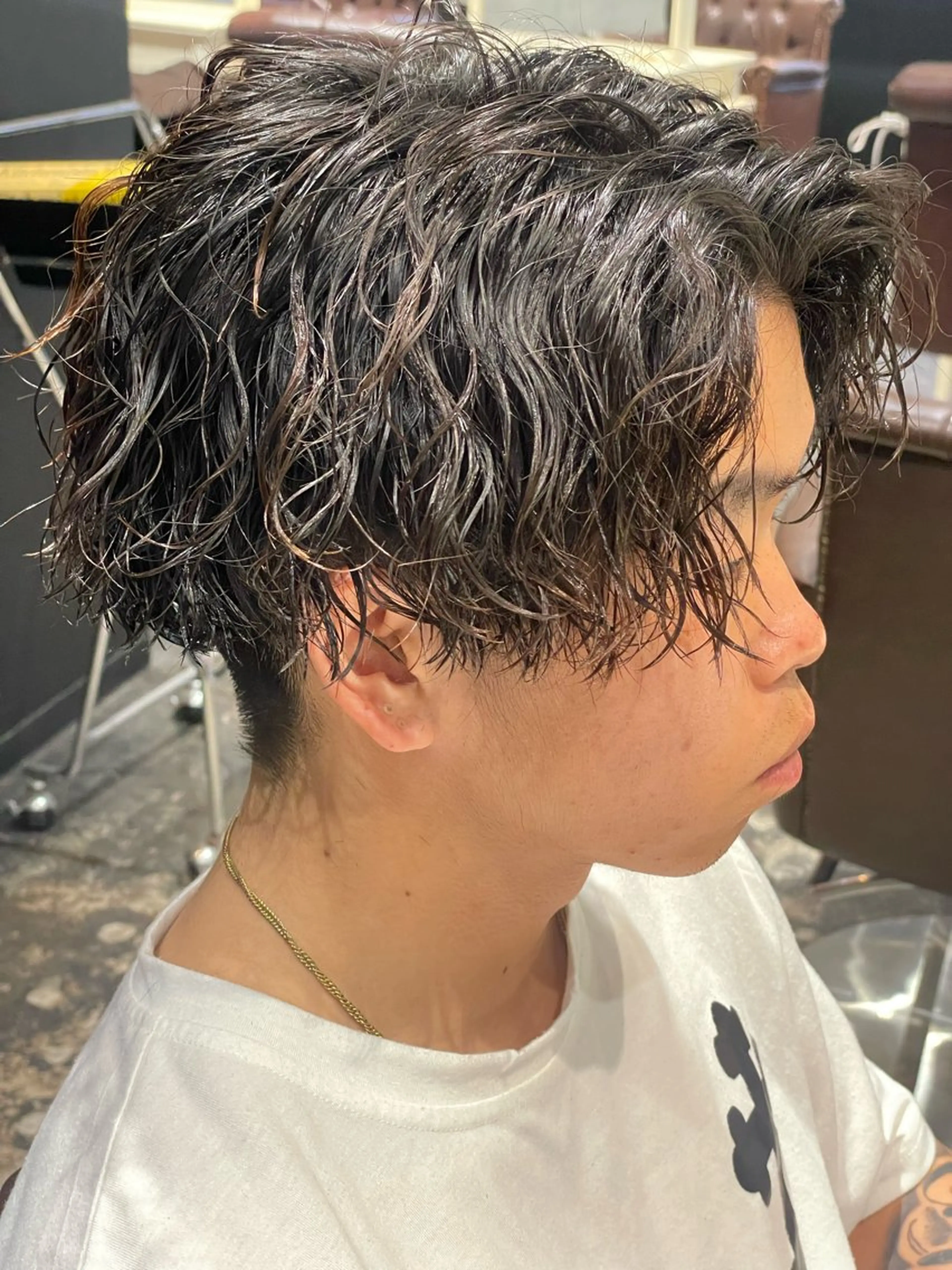 パーマ メンズ カット パーマ 💈メンズ職人 ルキト💈のヘアスタイル